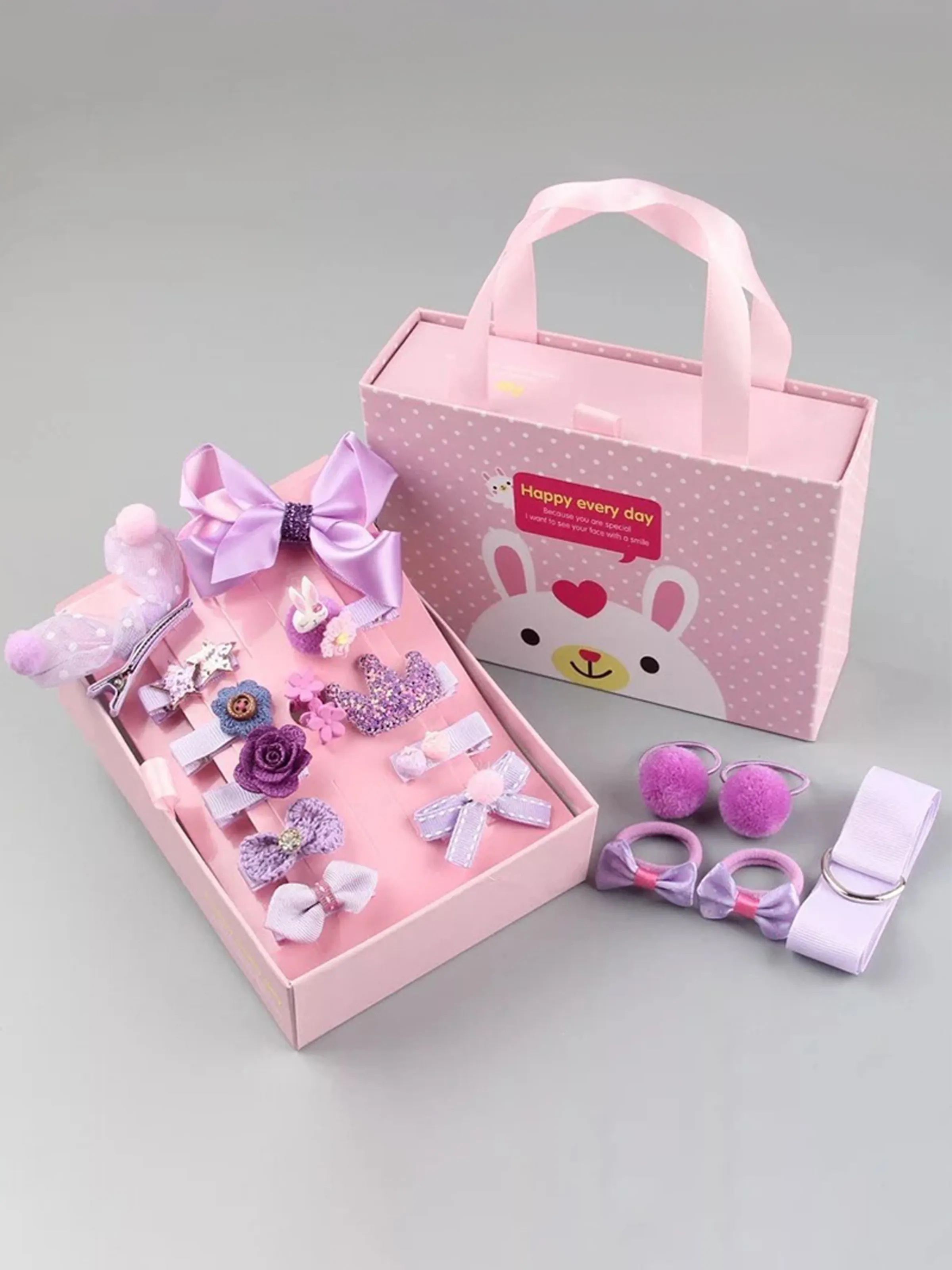 

18pcs/set Multi-style Hair Accessory Sets for Girls (The opening direction of the clip is random)