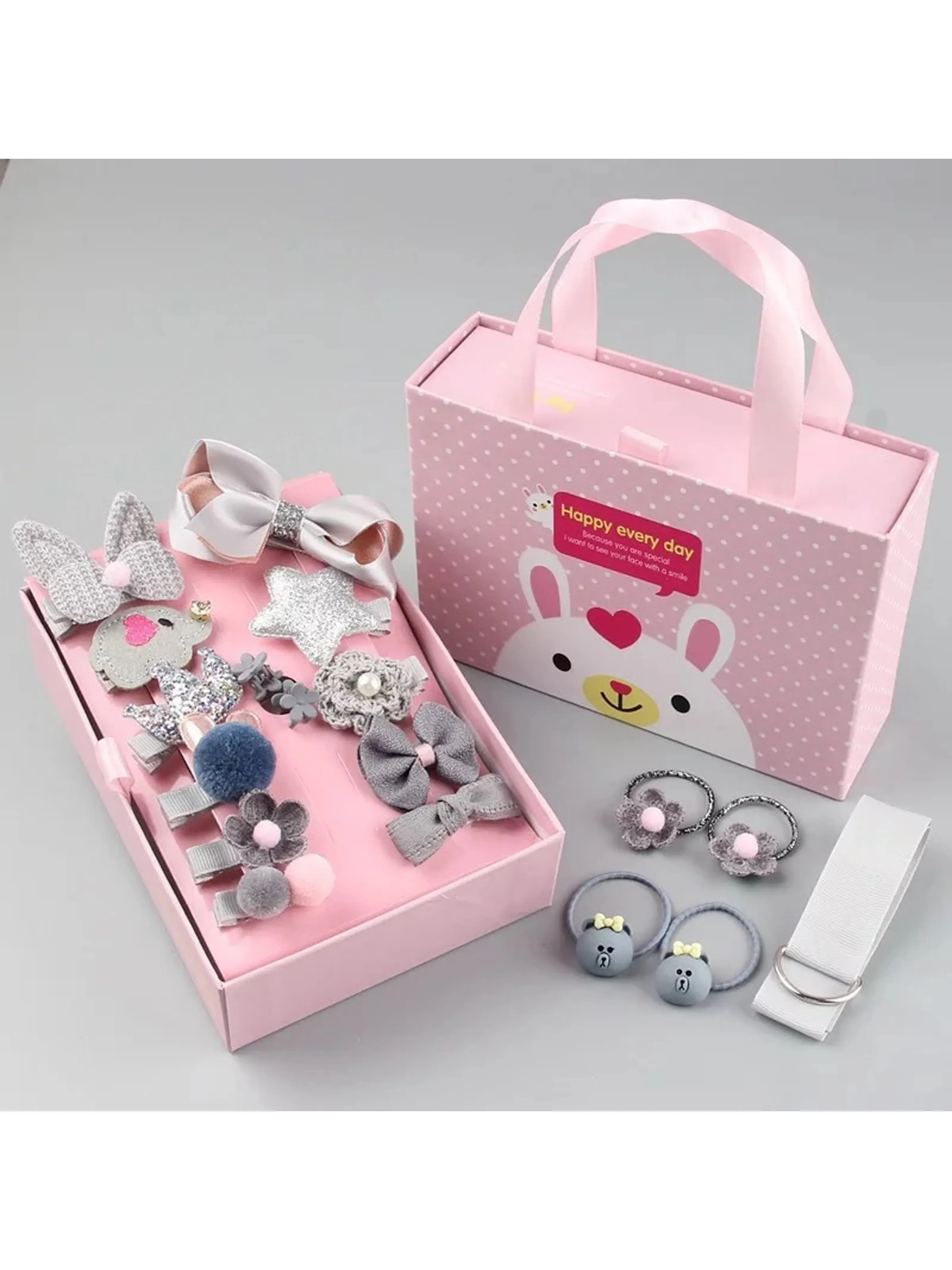 

18pcs/set Multi-style Hair Accessory Sets for Girls (The opening direction of the clip is random)