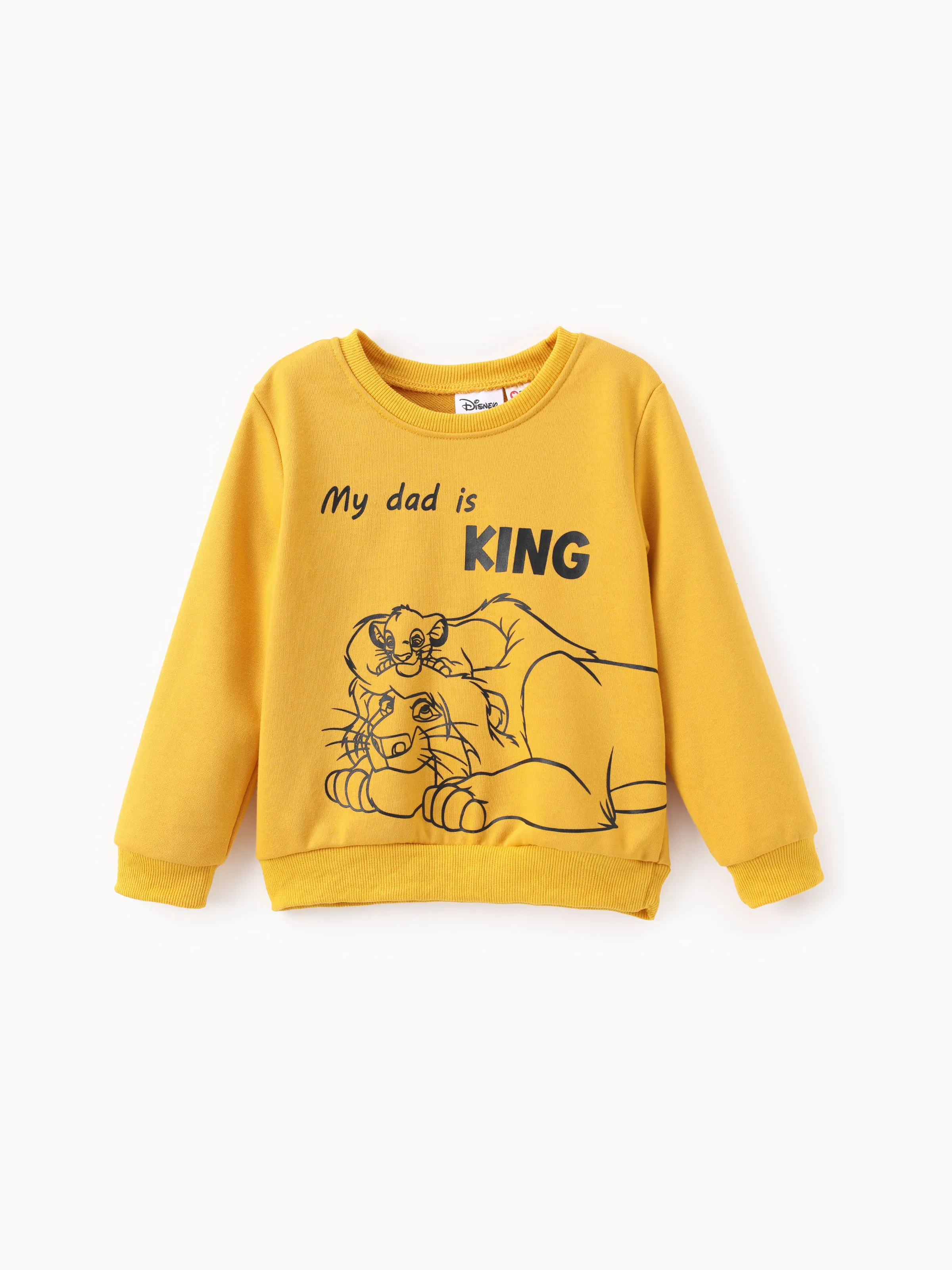 

Disney Lion King Family Matching Simba Line Drawing Character Print Sweatshirt/Onesie