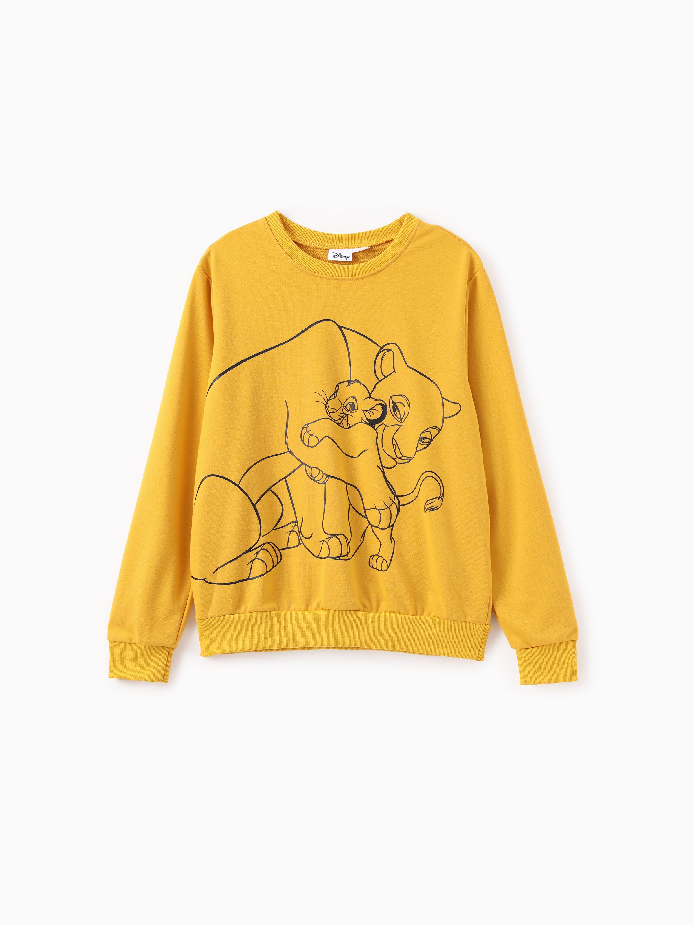 

Disney Lion King Family Matching Simba Line Drawing Character Print Sweatshirt/Onesie