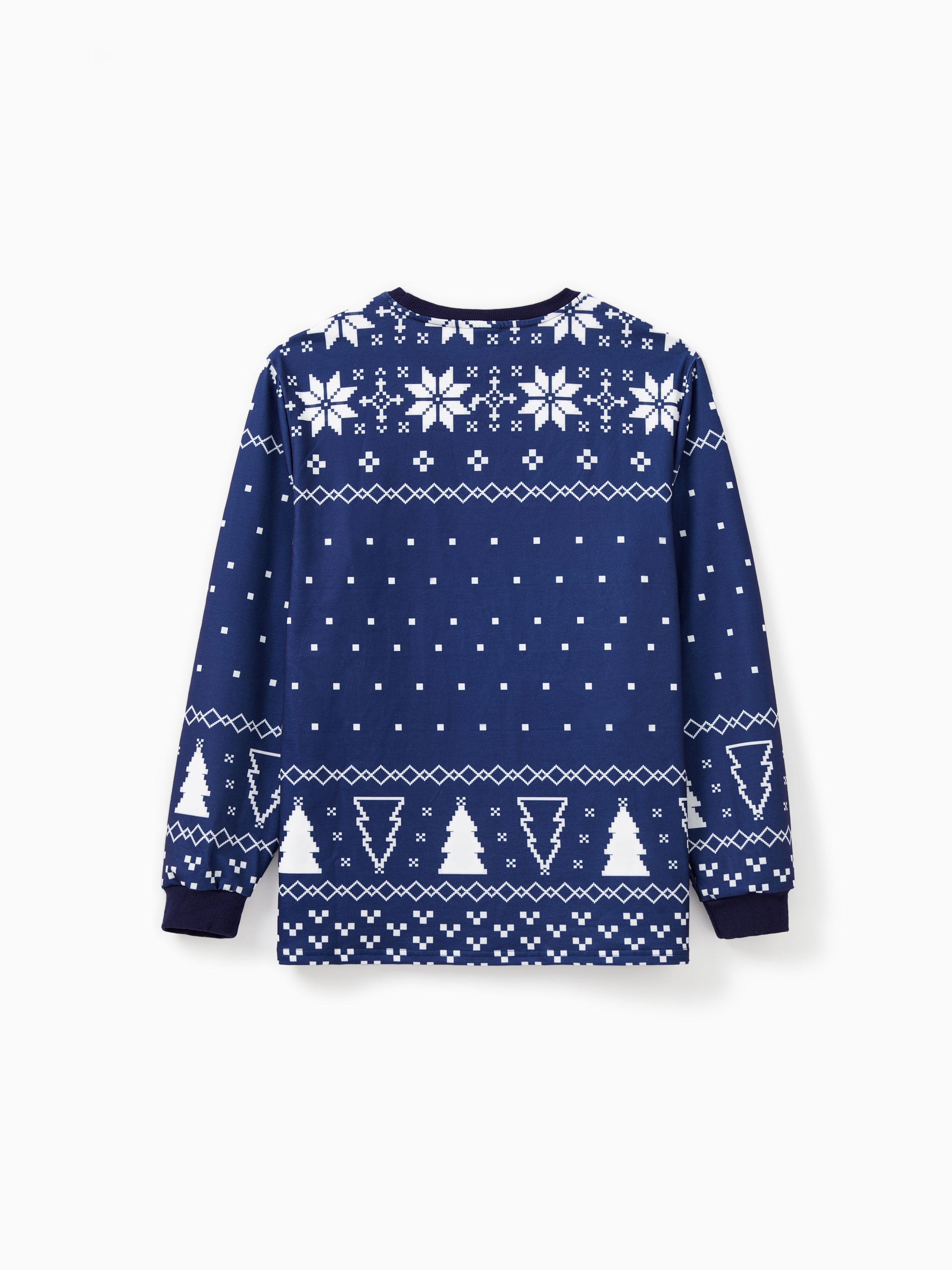 

Disney Stitch Family matching Christmas Character Snowflake Pattern Long-sleeve Top