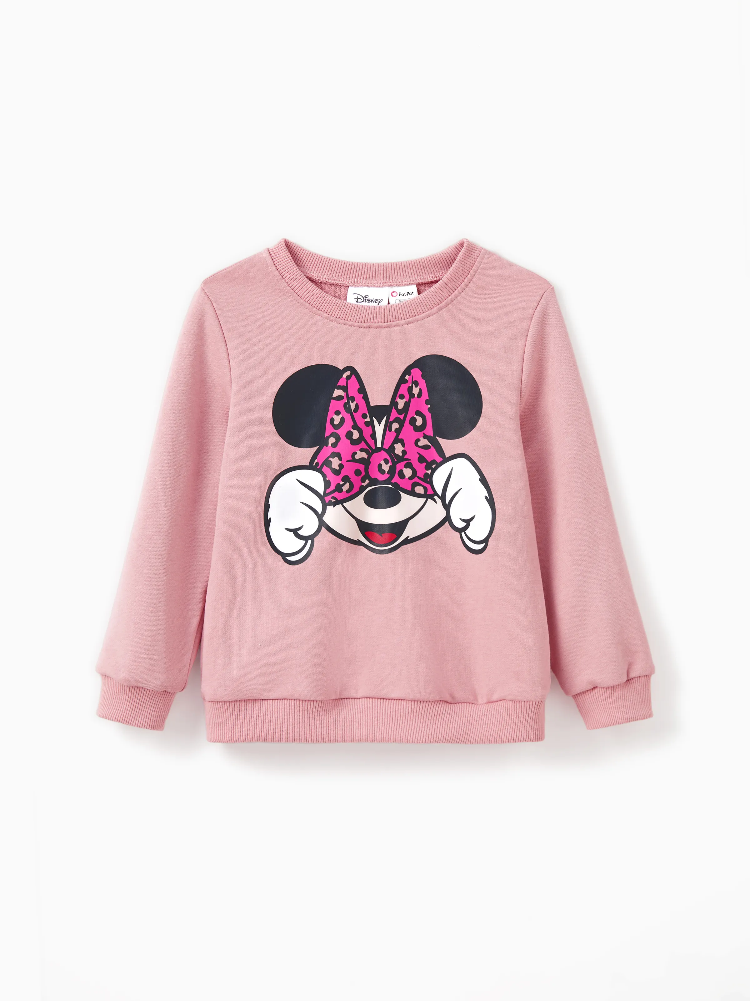 

Disney Mickey and Friends Mommy And Me 1pc Cotton Minnie Mouse Bowknot Long-sleeve Sweatshirt/Jumpsuit