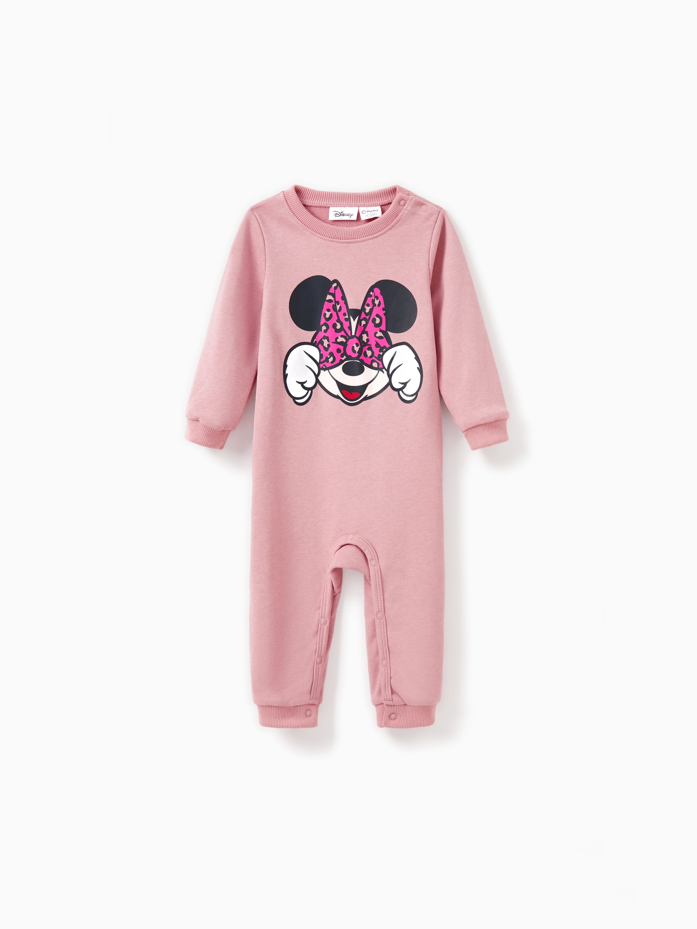 

Disney Mickey and Friends Mommy And Me 1pc Cotton Minnie Mouse Bowknot Long-sleeve Sweatshirt/Jumpsuit