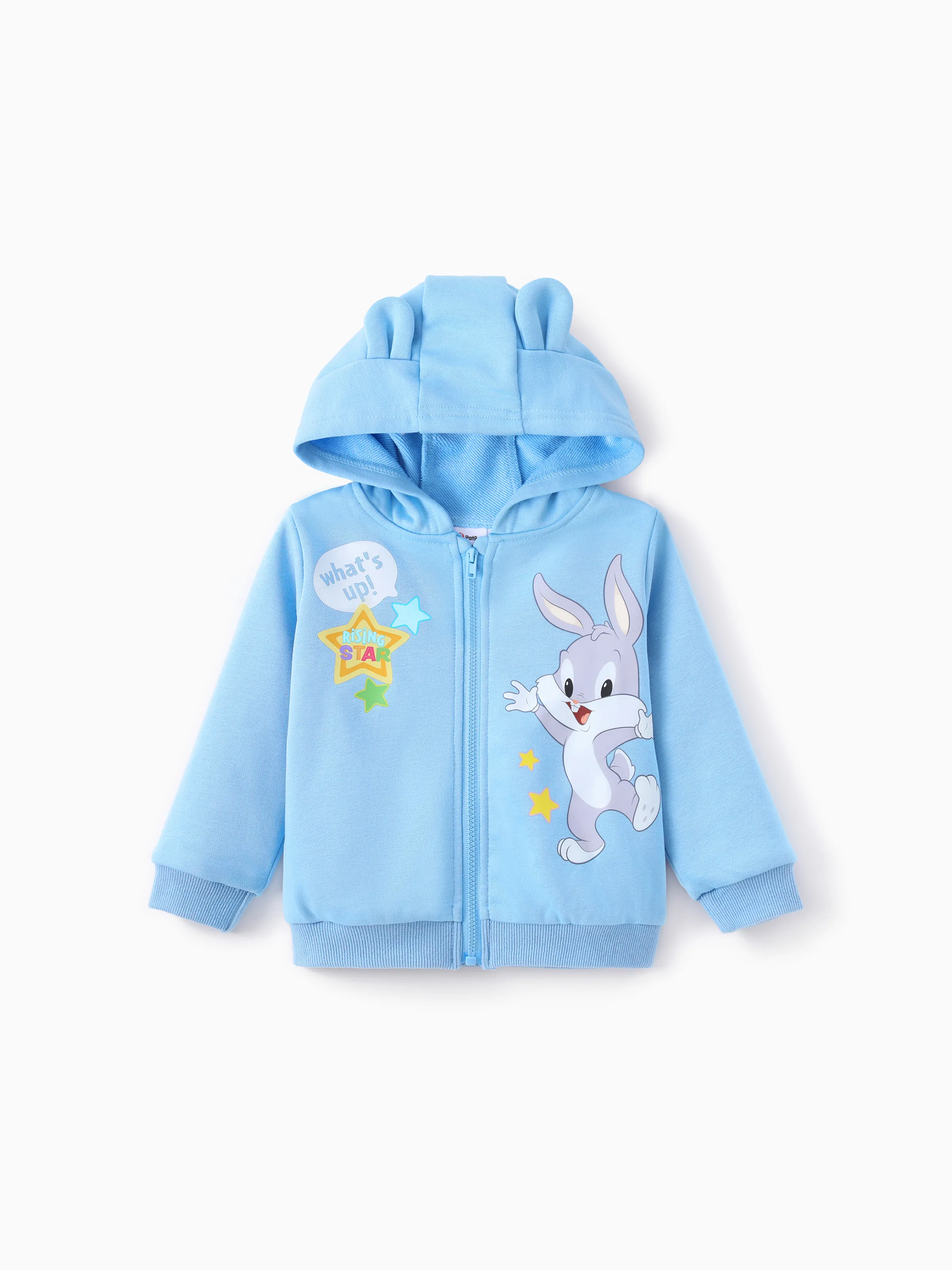 

Looney Tunes Baby/Toddler Boy/Girl 1pc Character Print Hooded Jacket With 3D Ear