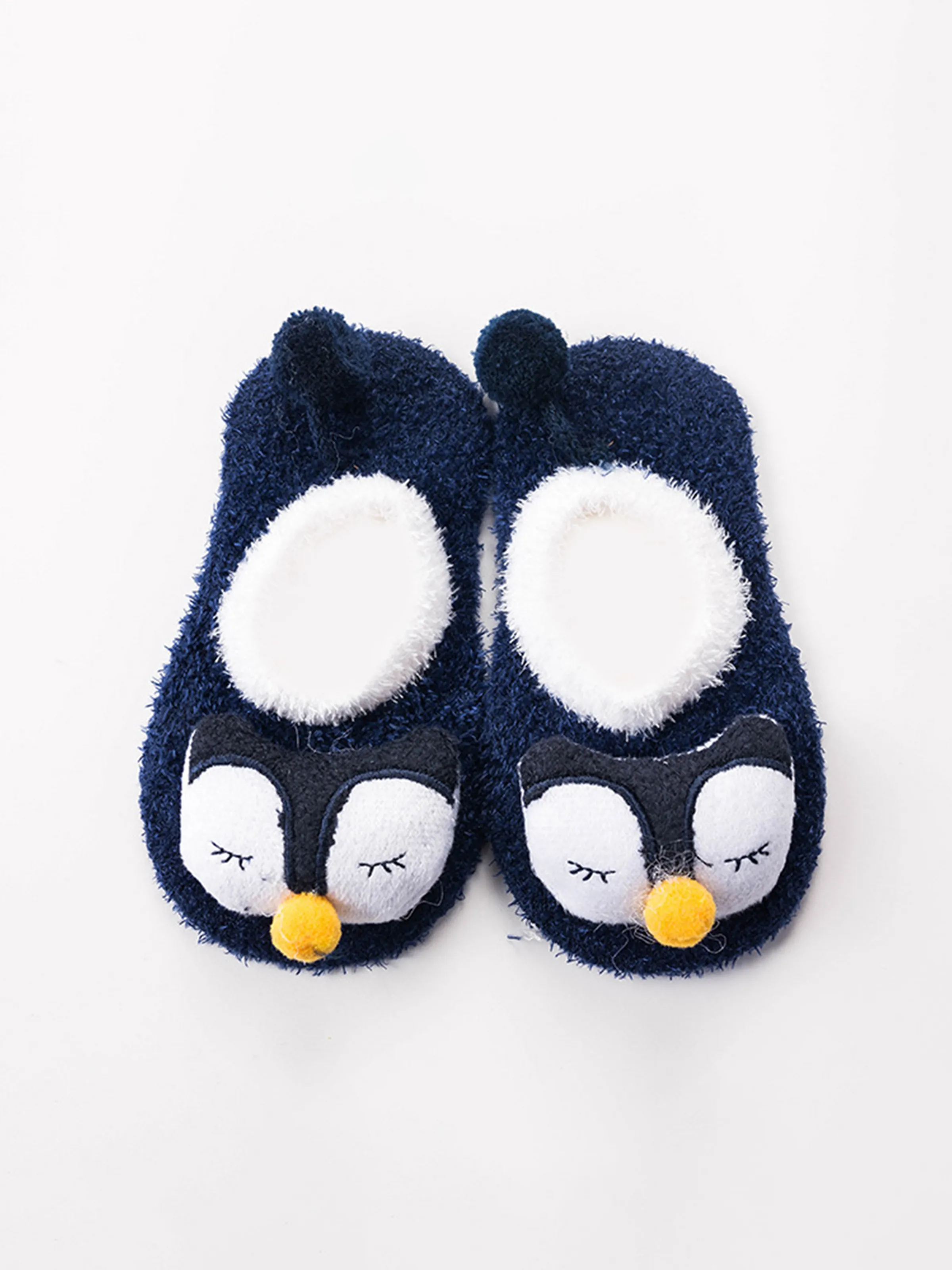 Chaussettes de sol pour bébé et enfant en coton coloré Bleu Royal