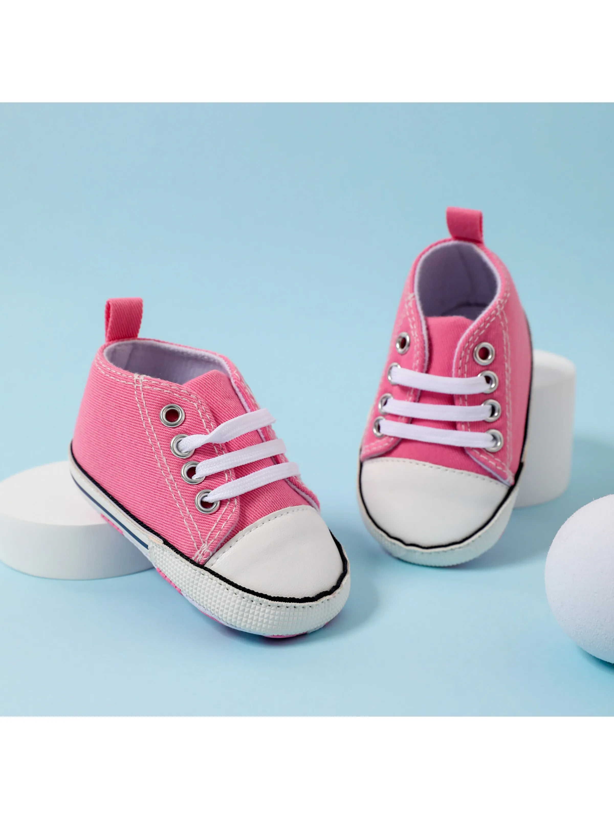 

Baby / Toddler Simple Solid Lace Up Prewalker Shoes