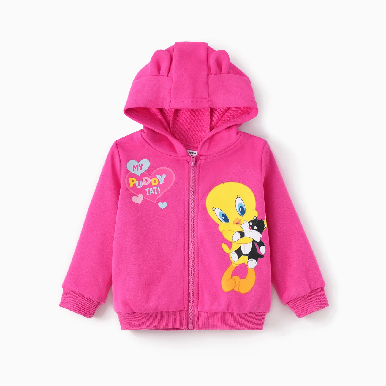 Looney Tunes Baby/Toddler Boy/Girl 1pc Character Print Hooded Jacket With 3D Ear