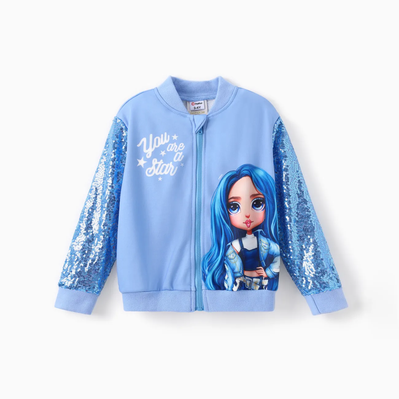 Rainbow High Toddler/Kid GIrl 1pc Bella/Skyler Sequin Long-sleeve Jacket