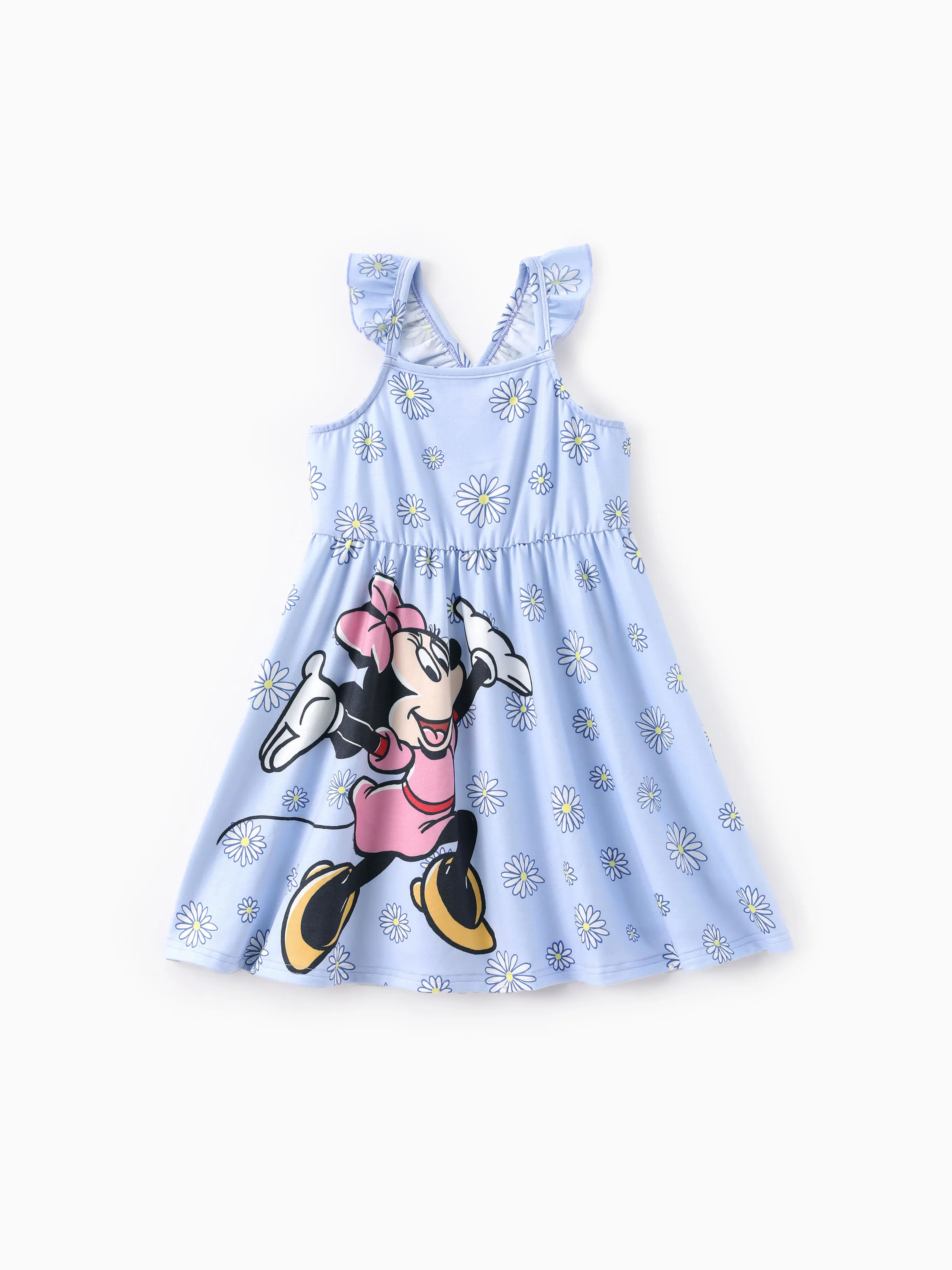 Disney Minnie Mouse Toddler Girl Floral Naia™ Character Print Dress Light Blue