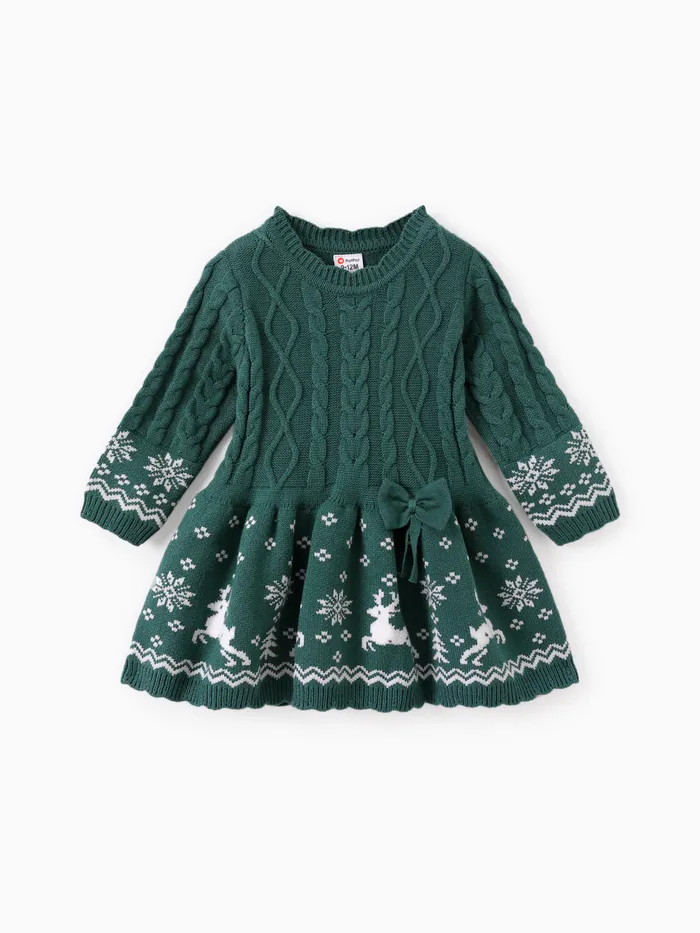 Noël Bébé Doux Manches longues Robe