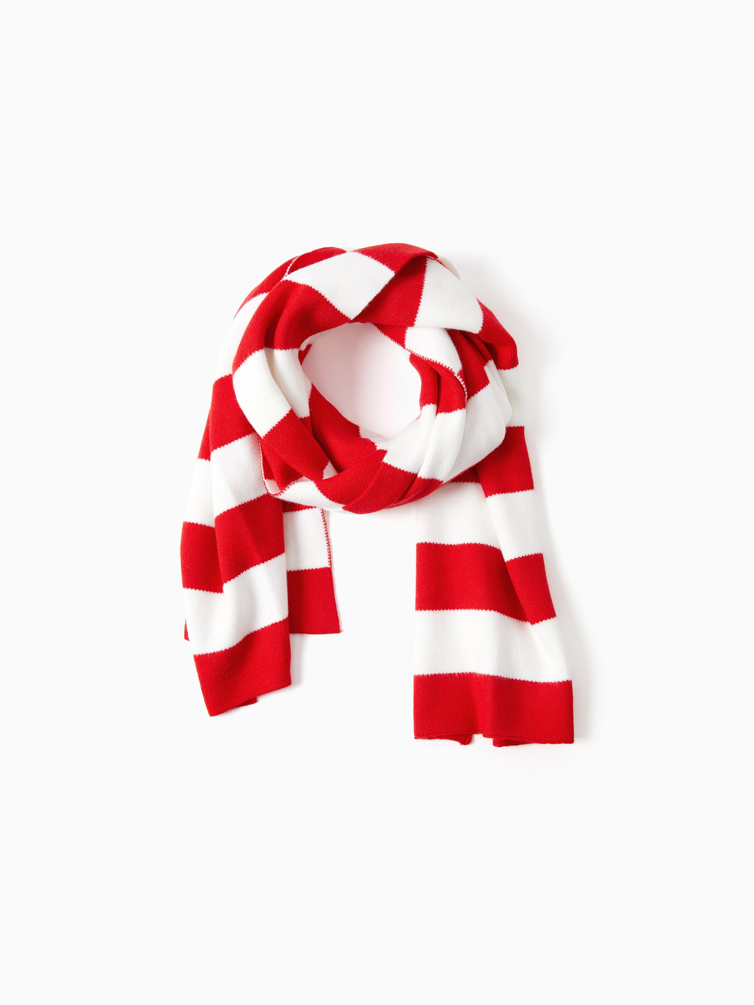 

1-Piece Family Matching Classic Red Striped Scarf