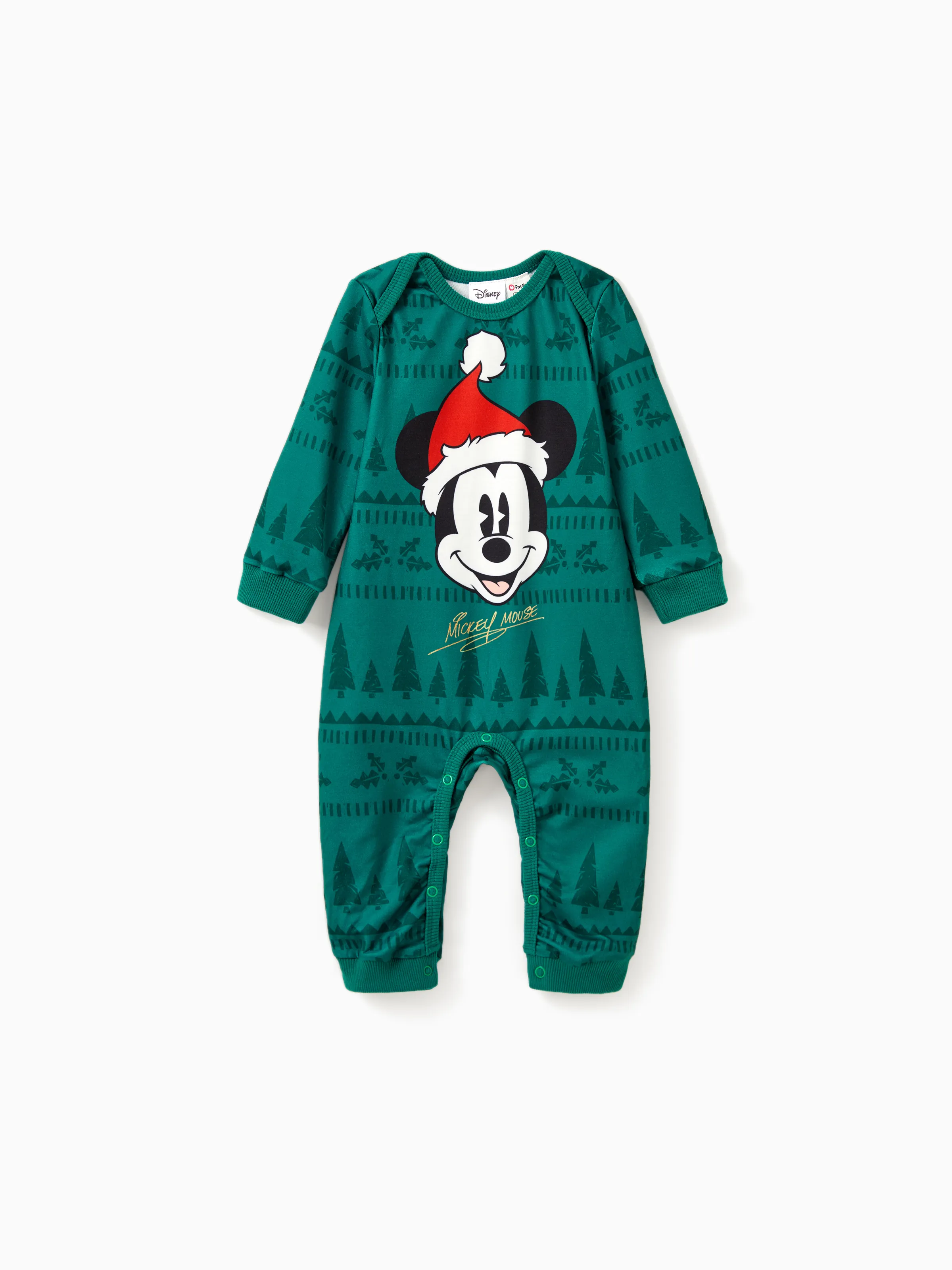 

Disney Mickey and Friends Family matching 1pc Christmas Tree Pattern Long-sleeve Top/Jumpsuit