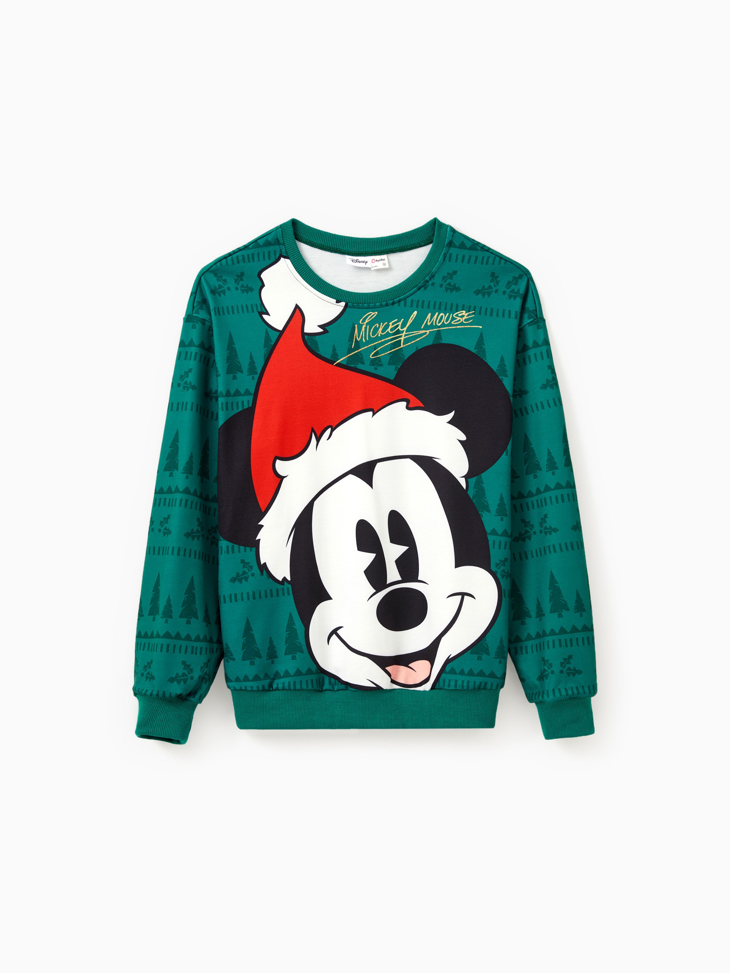 

Disney Mickey and Friends Family matching 1pc Christmas Tree Pattern Long-sleeve Top/Jumpsuit