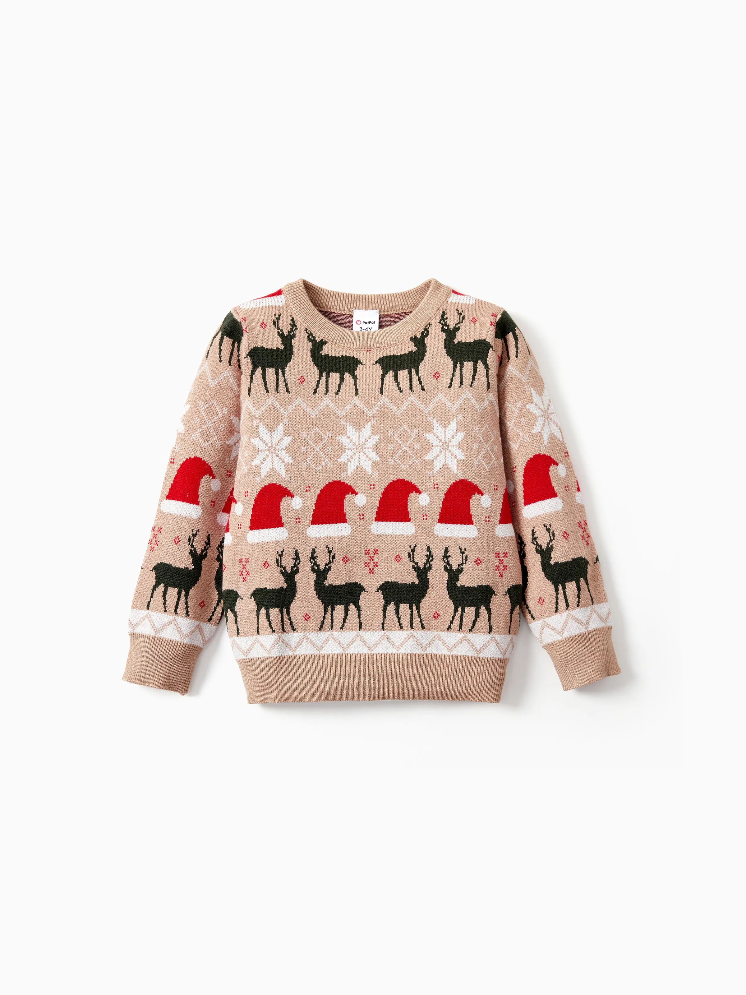 

Christmas Sweater for Family Reindeer Clothes Long Sleeves Tops