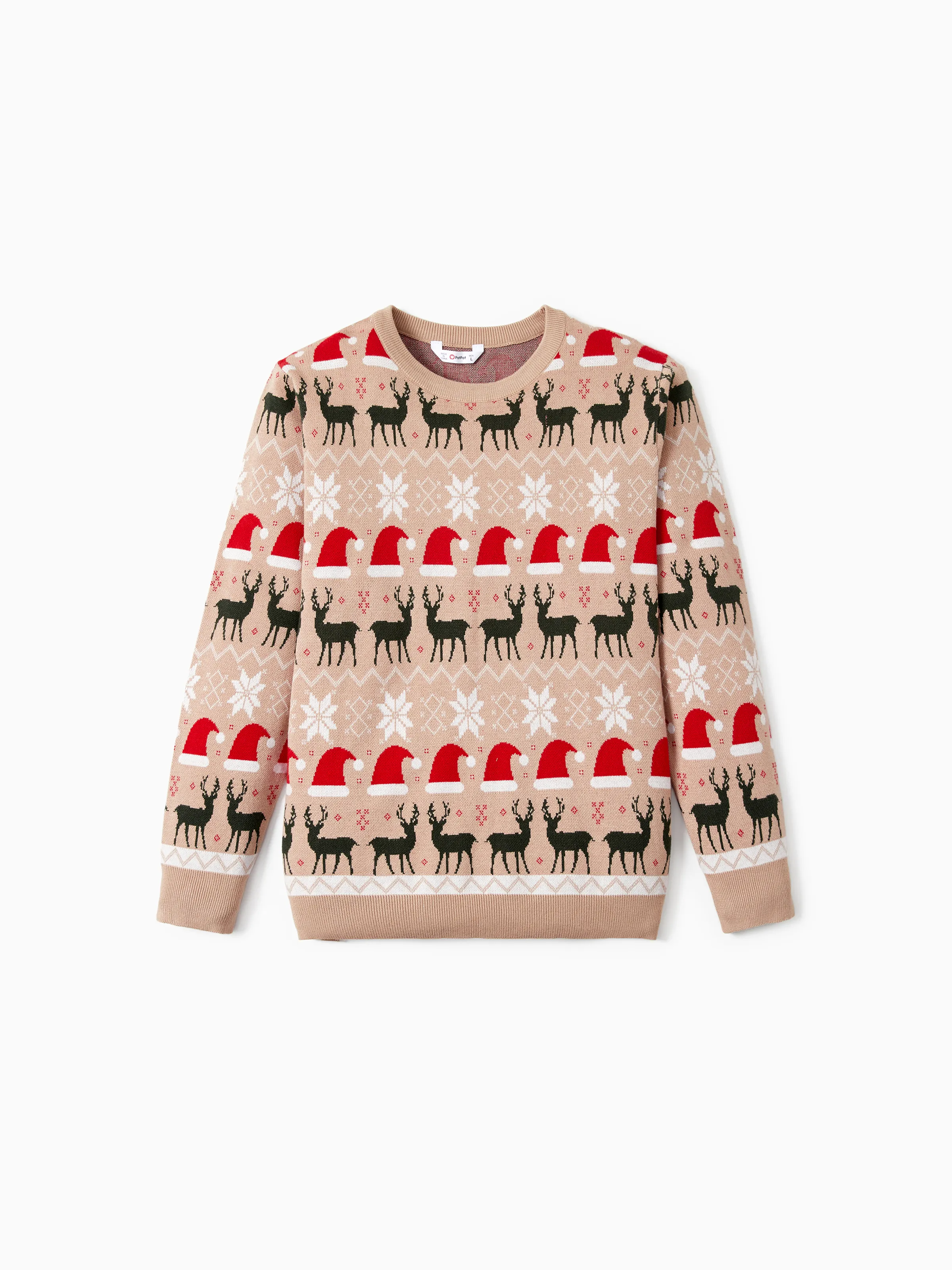 

Christmas Sweater for Family Reindeer Clothes Long Sleeves Tops