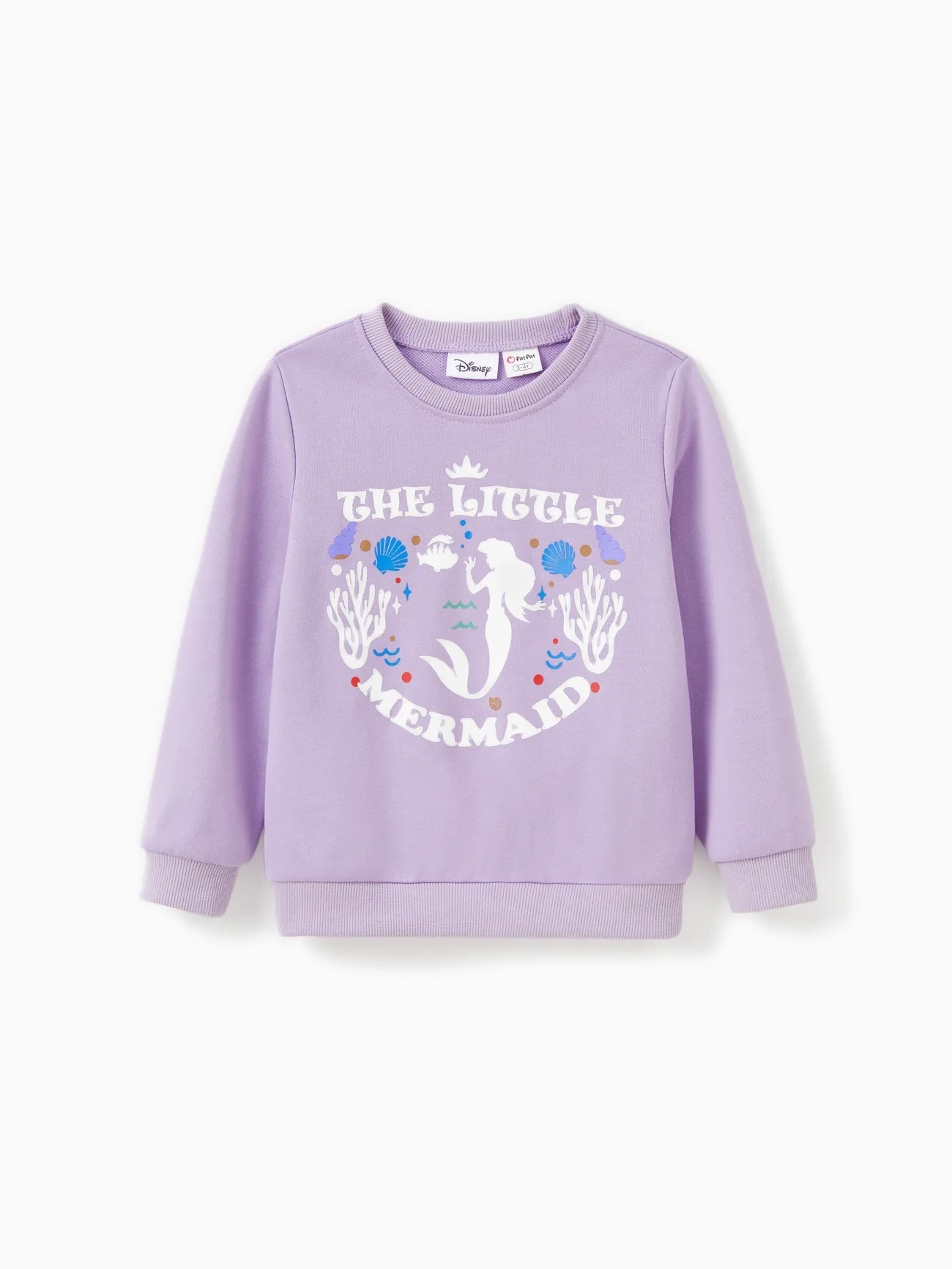 

Disney Princess Mommy And Me 1pc Ariel Pattern Glow In The Dark Cotton Long-sleeve Sweatshirt