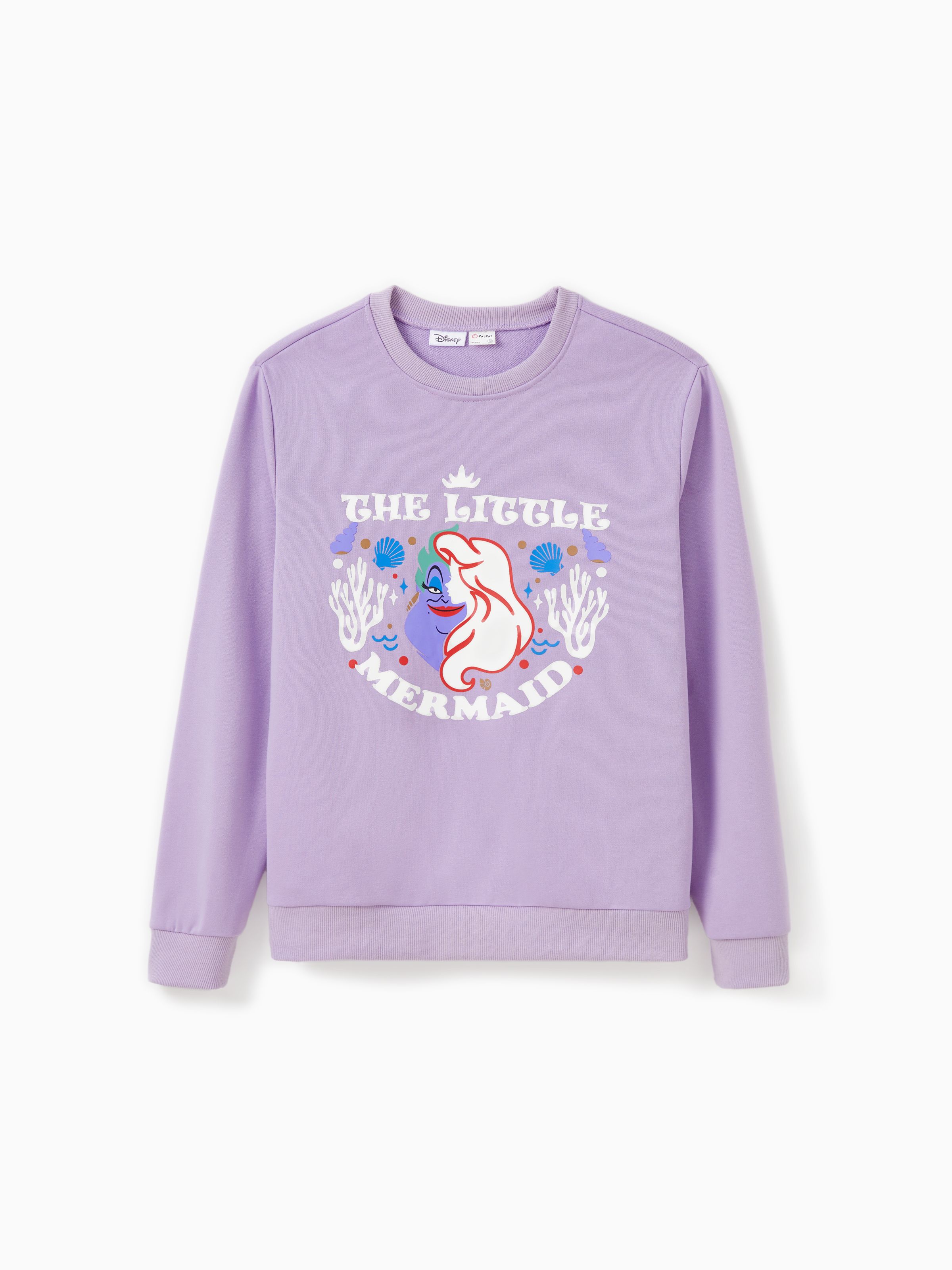 

Disney Princess Mommy And Me 1pc Ariel Pattern Glow In The Dark Cotton Long-sleeve Sweatshirt