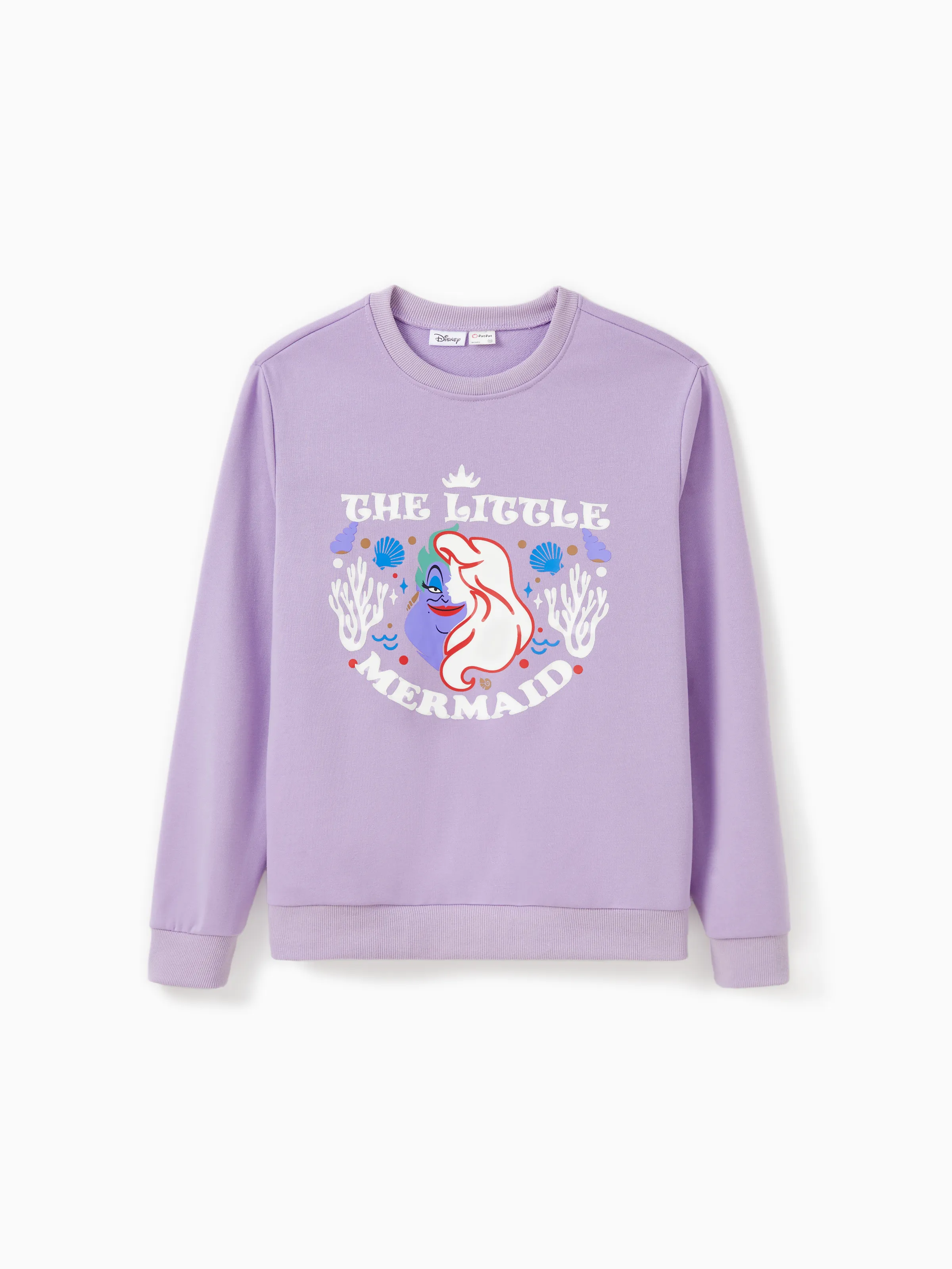 

Disney Princess Mommy And Me 1pc Ariel Pattern Glow In The Dark Cotton Long-sleeve Sweatshirt