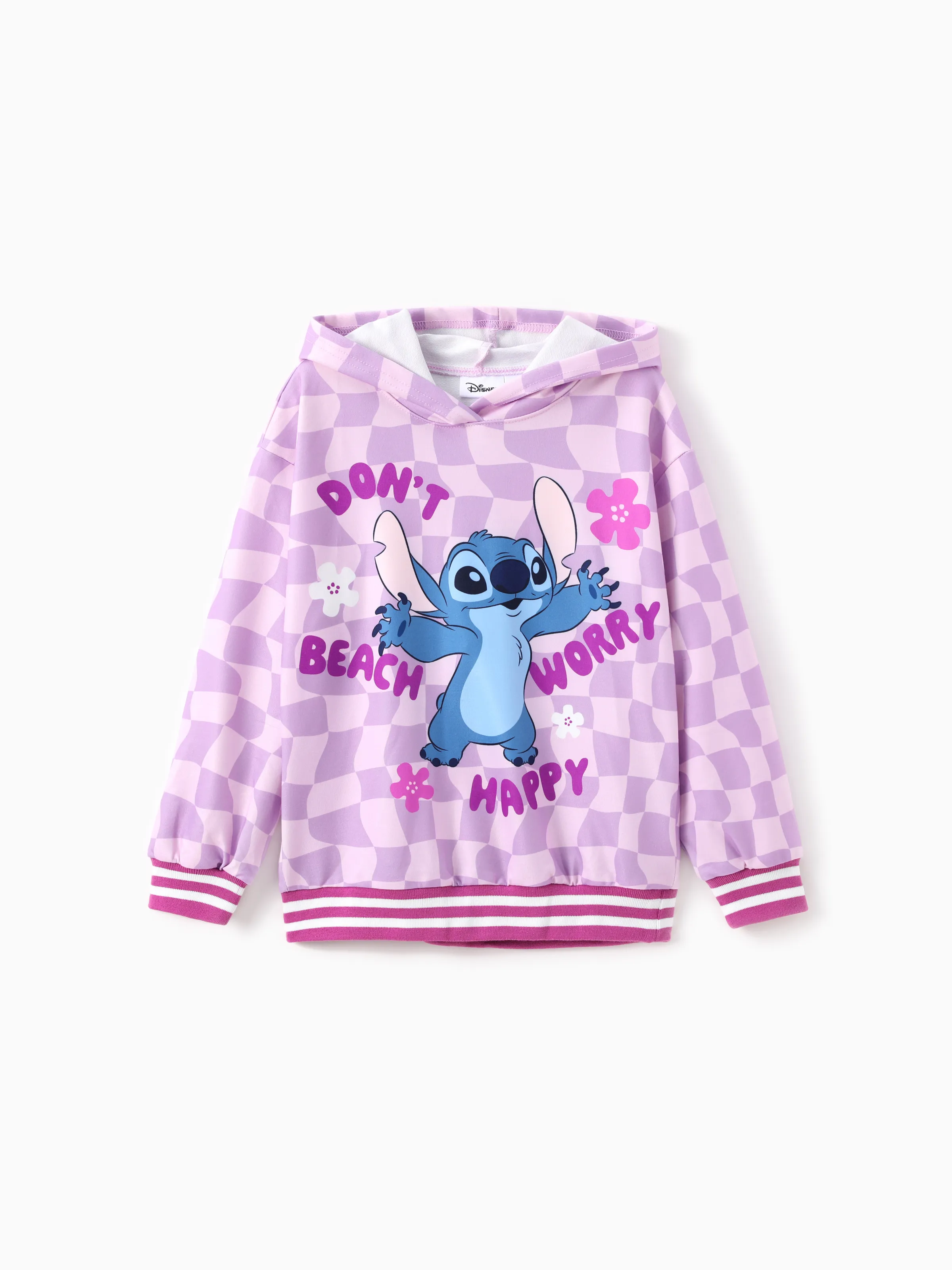 Girls Lilo and Stitch Hoodie ( Checker)