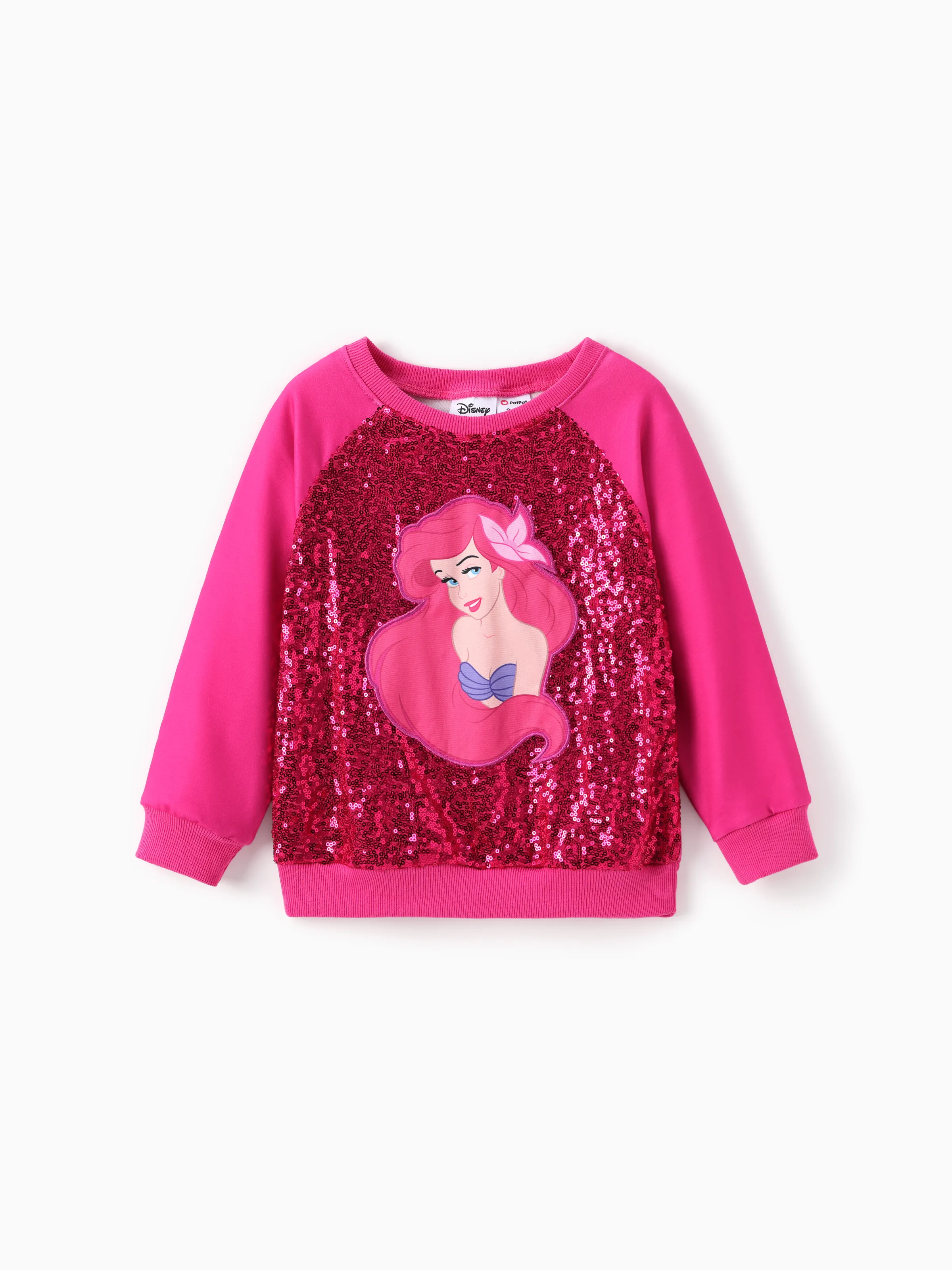 

Disney Princess Toddler Girl Moana/Ariel Sequined Long-sleeve Sweatshirt