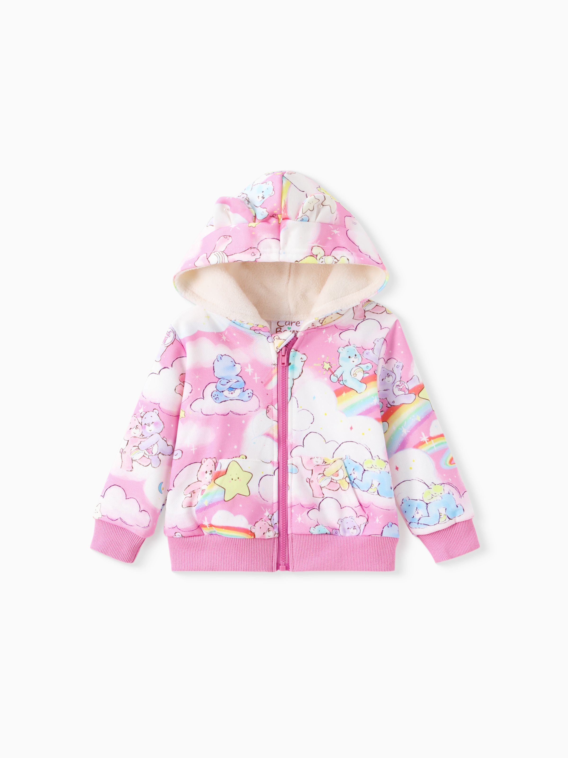 

Care Bear Baby/Toddler Boy/Girl 1pc 3D Ears Plush Hooded Jacket