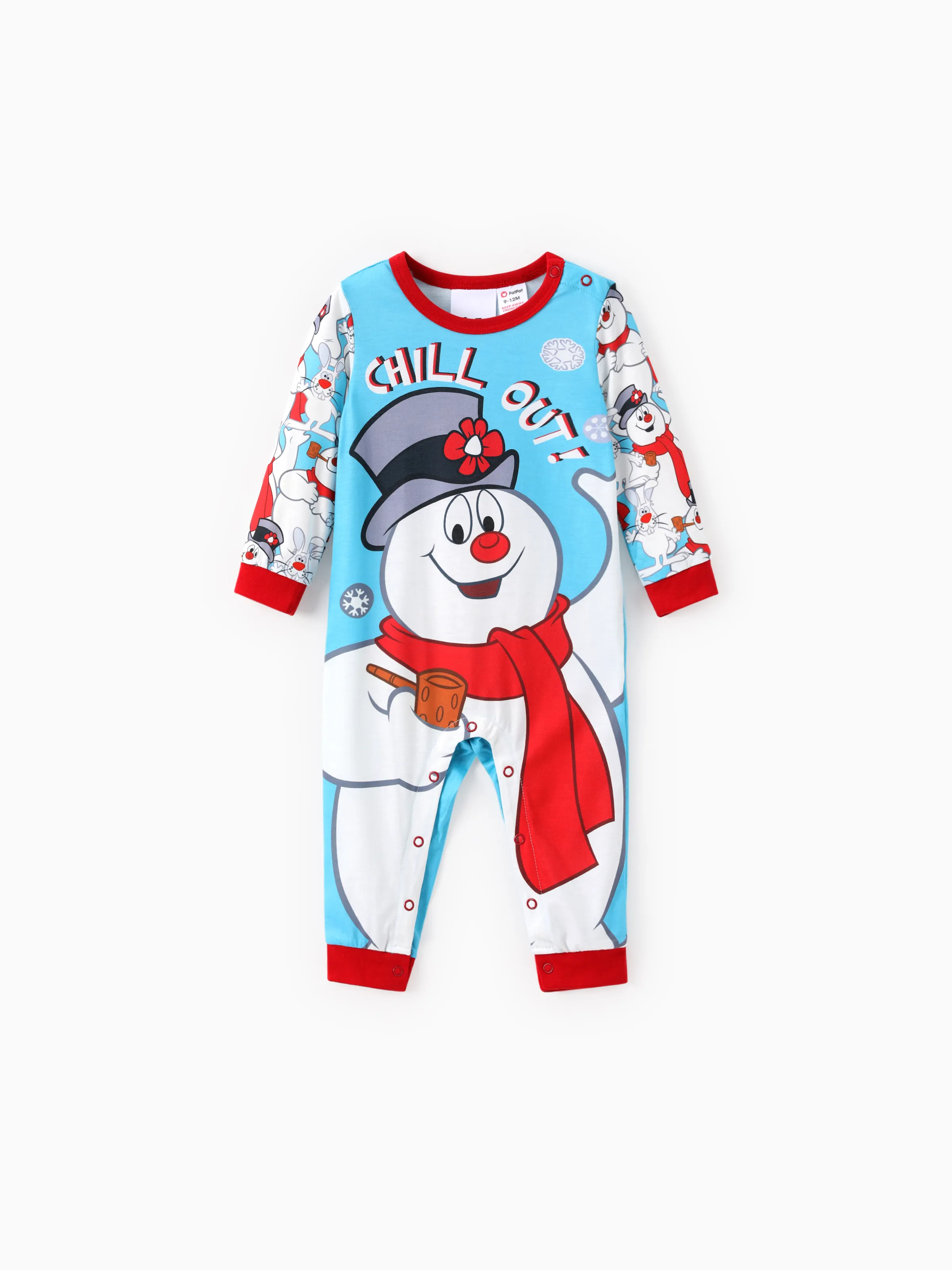 

Frosty The Snowman Family Matching Christmas Snowman Pattern Pajama Set