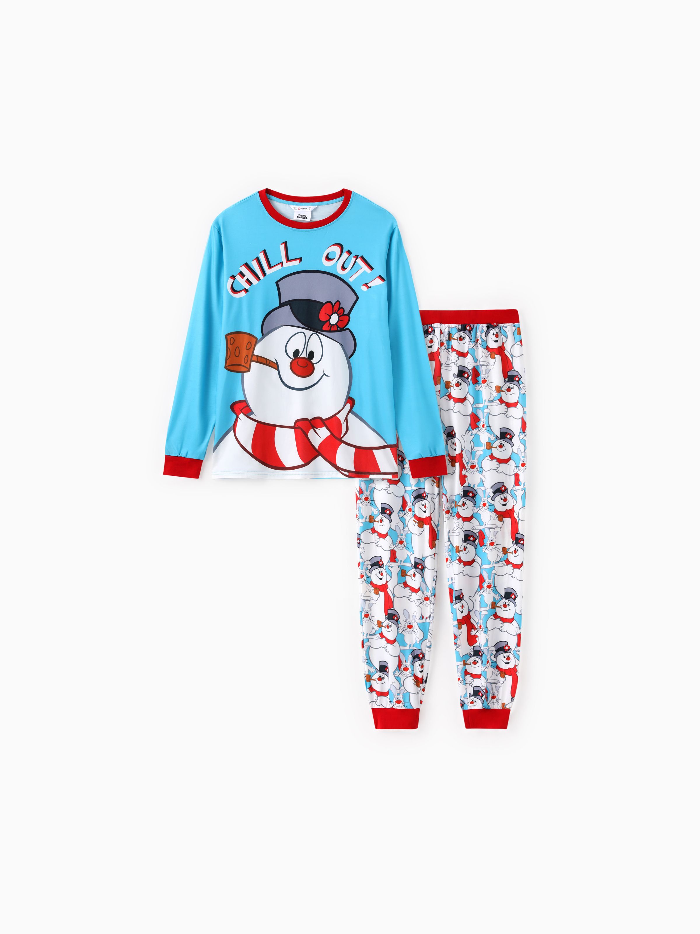 

Frosty The Snowman Family Matching Christmas Snowman Pattern Pajama Set