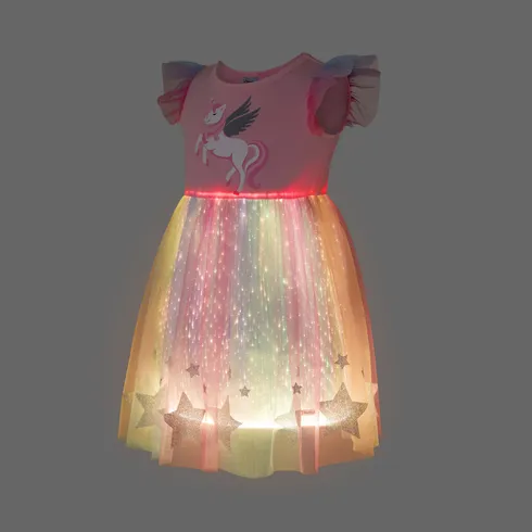 Go-Glow Illuminating Unicorn Dress With Light Up Skirt Including Controller (Built-In Battery) Multi-color big image 12