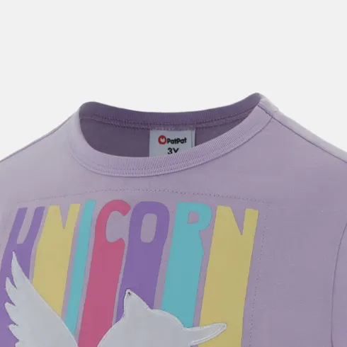 Go-Glow Illuminating T-shirt with Light Up Unicorn Including Controller (Built-In Battery) Light Purple big image 14