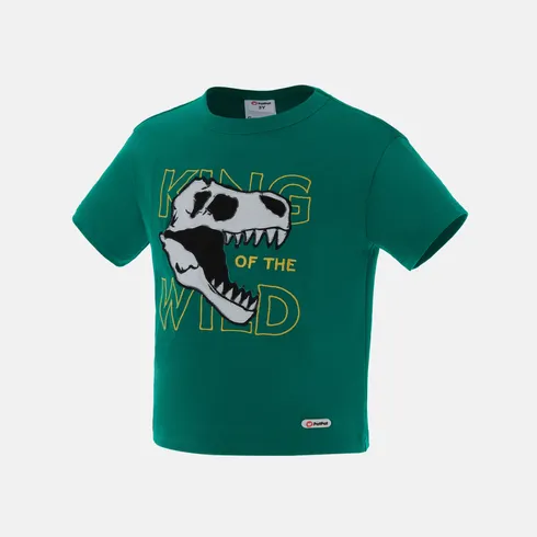 Go-Glow Illuminating T-shirt with Light Up Dinosaur Skull Pattern Including Controller (Built-In Battery) Green big image 9