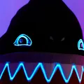 Go-Glow Illuminating Sweatshirt Hoodie with Light Up Shark Including Controller (Built-In Battery) Grey image 5