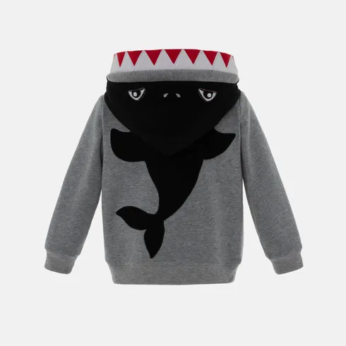 Go-Glow Illuminating Sweatshirt Hoodie with Light Up Shark Including Controller (Built-In Battery) Grey big image 10