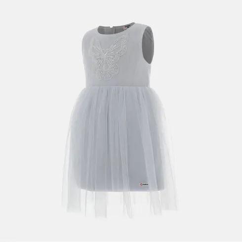 Go-Glow Light Up White Party Dress With Sequined Butterfly Including Controller (Built-In Battery) undefined big image 16