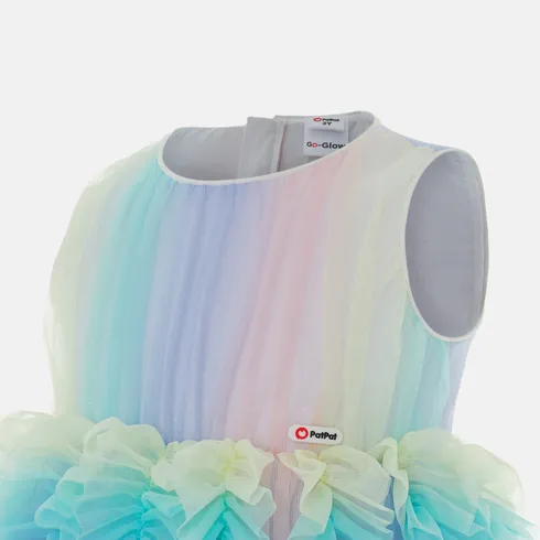 Go-Glow Light Up Colorful Princess Party Dress with Ruffled Skirt Including Controller (Built-In Battery) Multi-color big image 18