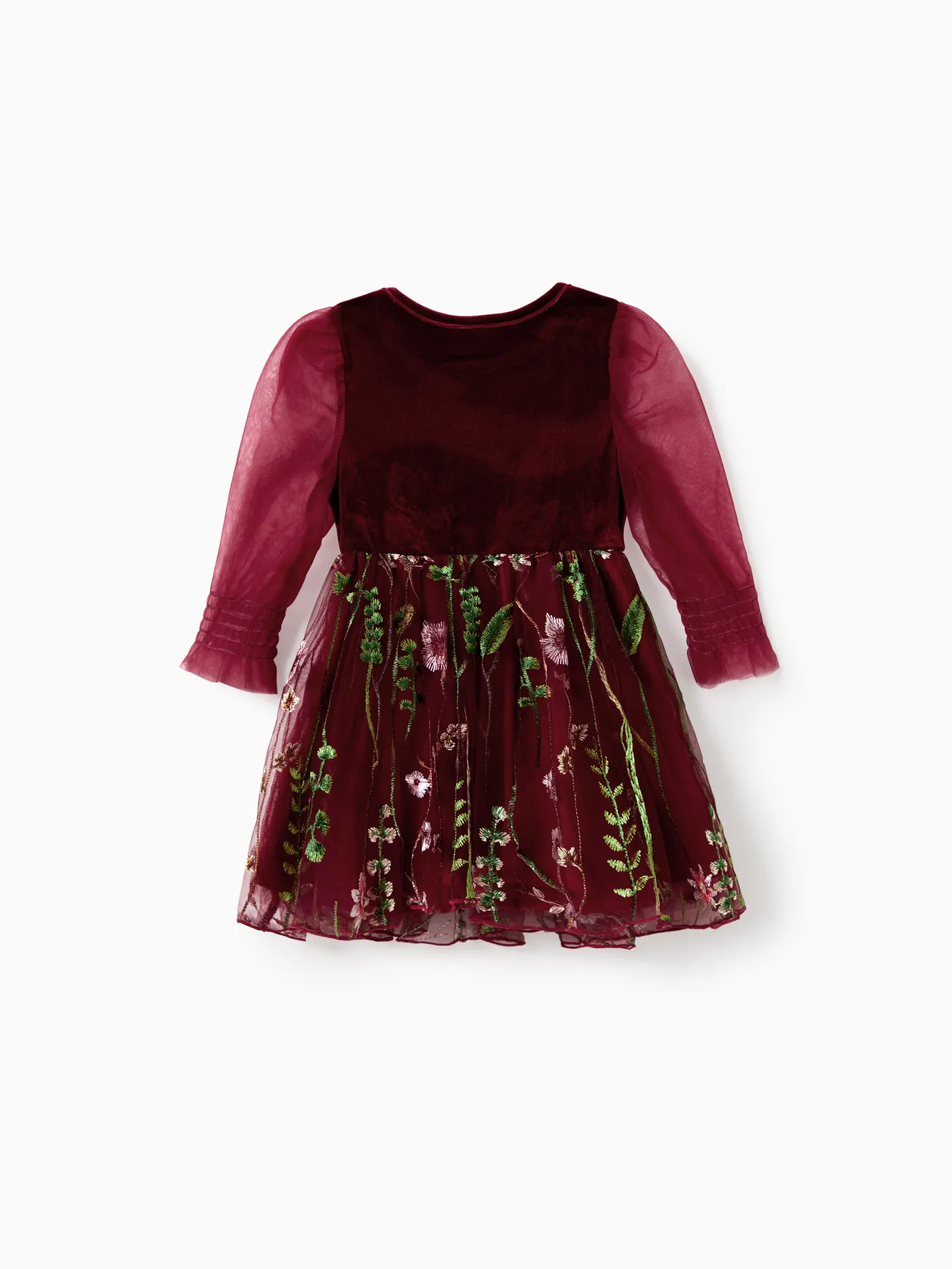 Baby Girl - Scarlet Matching Family Outfits Plaid Shirt or Embroidered Tulle Dress - Scarlet - image 13