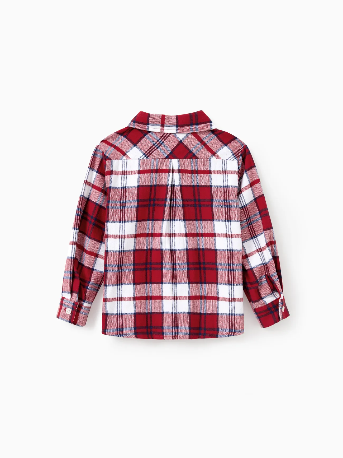 Boy - Scarlet Matching Family Outfits Plaid Shirt or Embroidered Tulle Dress - Scarlet - image 18