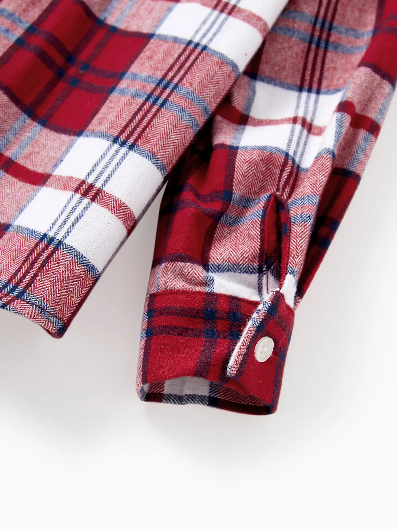 Boy - Scarlet Matching Family Outfits Plaid Shirt or Embroidered Tulle Dress - Scarlet - image 21