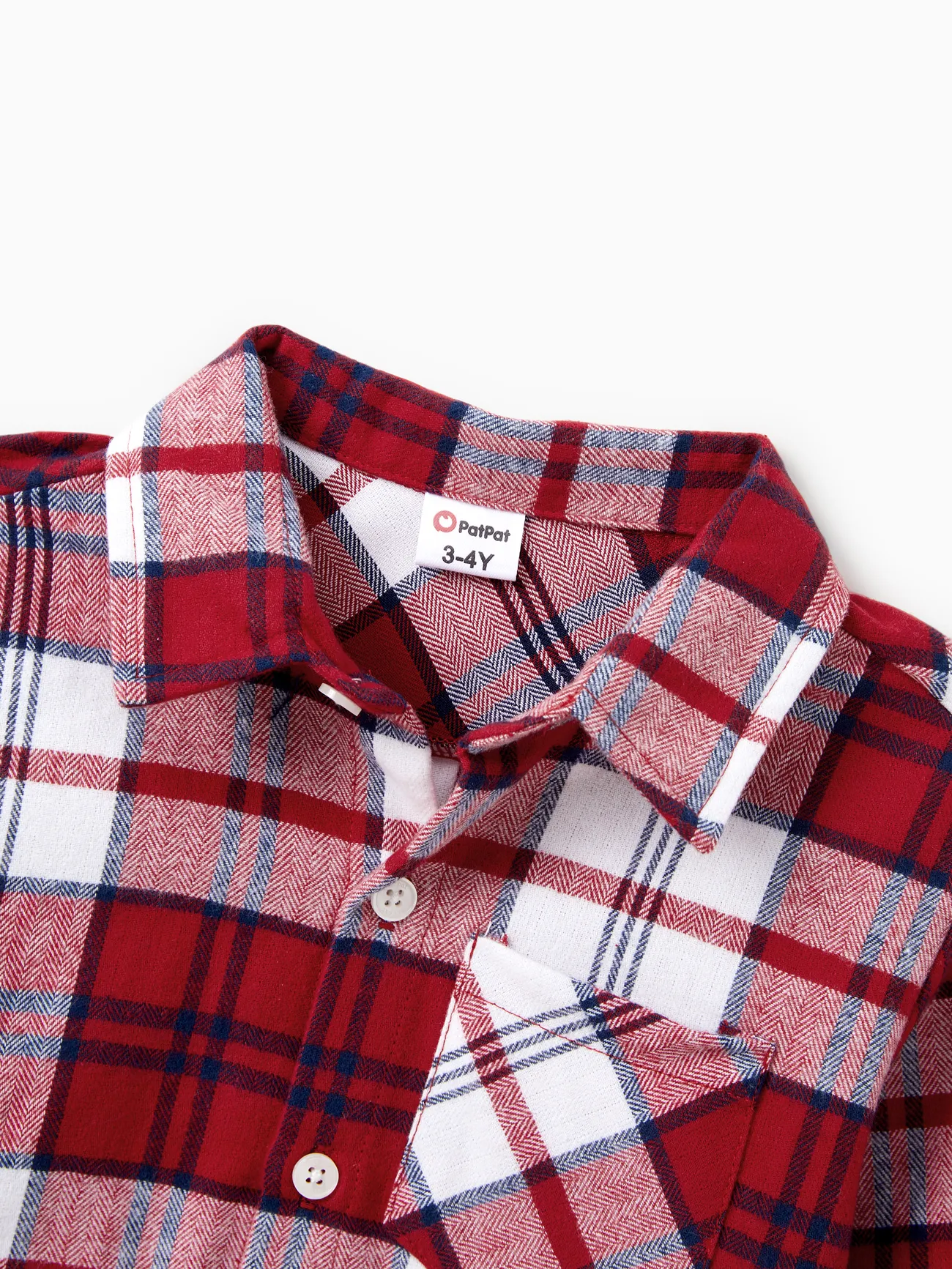Boy - Scarlet Matching Family Outfits Plaid Shirt or Embroidered Tulle Dress - Scarlet - image 19