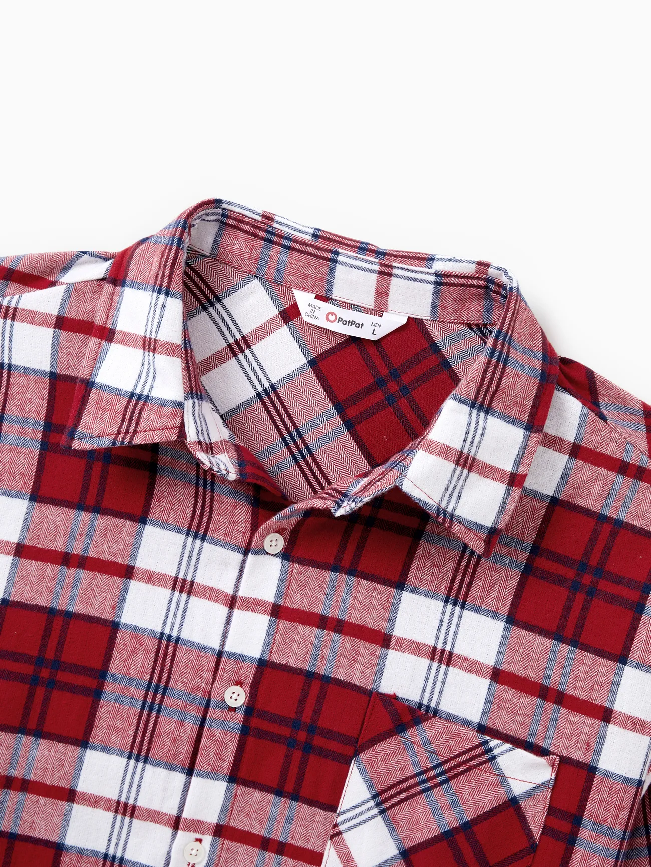 Men - Scarlet Matching Family Outfits Plaid Shirt or Embroidered Tulle Dress - Scarlet - image 24