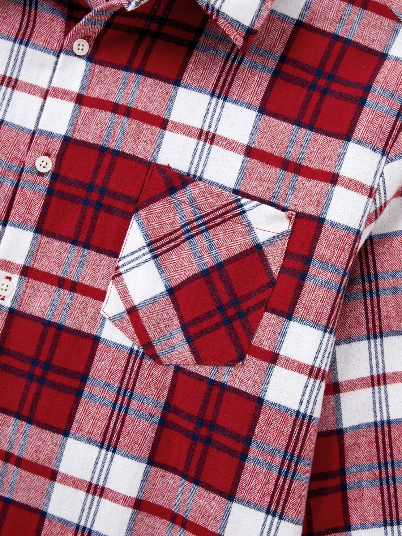 Men - Scarlet Matching Family Outfits Plaid Shirt or Embroidered Tulle Dress - Scarlet - image 25