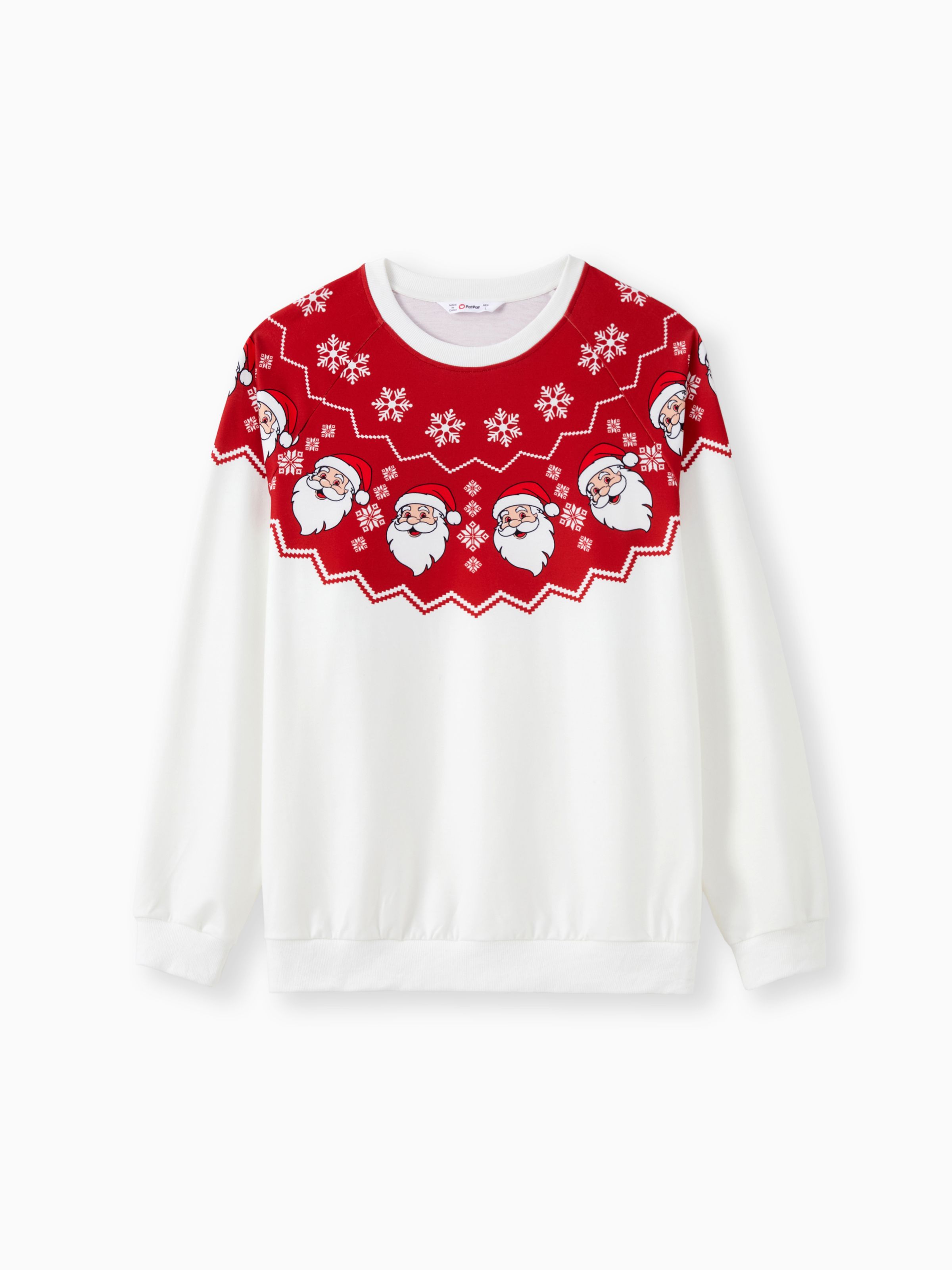 

Red Matching Christmas Family Outfits Santa Claus Pattern