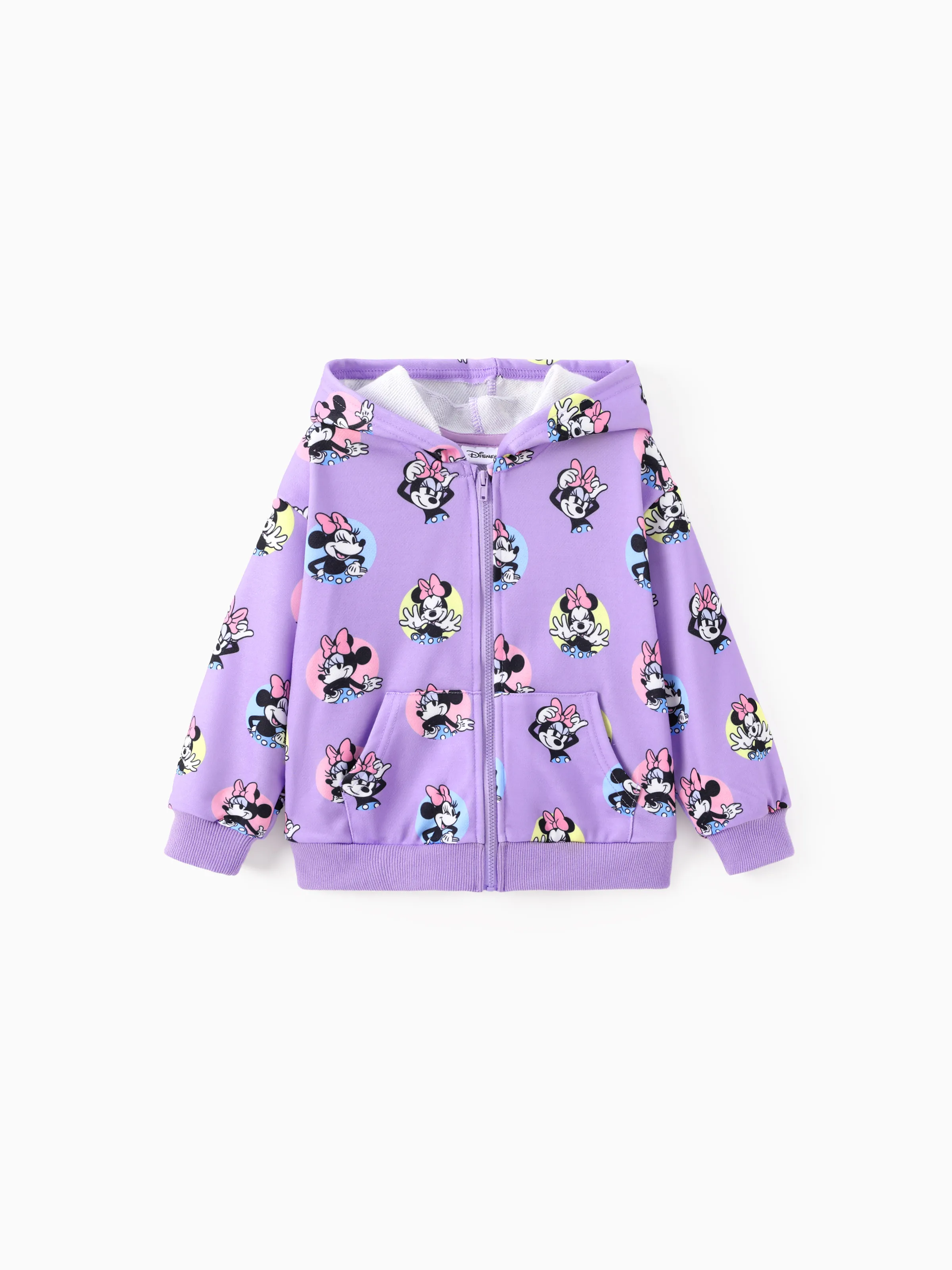 

Disney Mickey and Friends Toddler/Kid Girl 1pc Minnie Mouse Polka dots Pattern Hooded Jacket