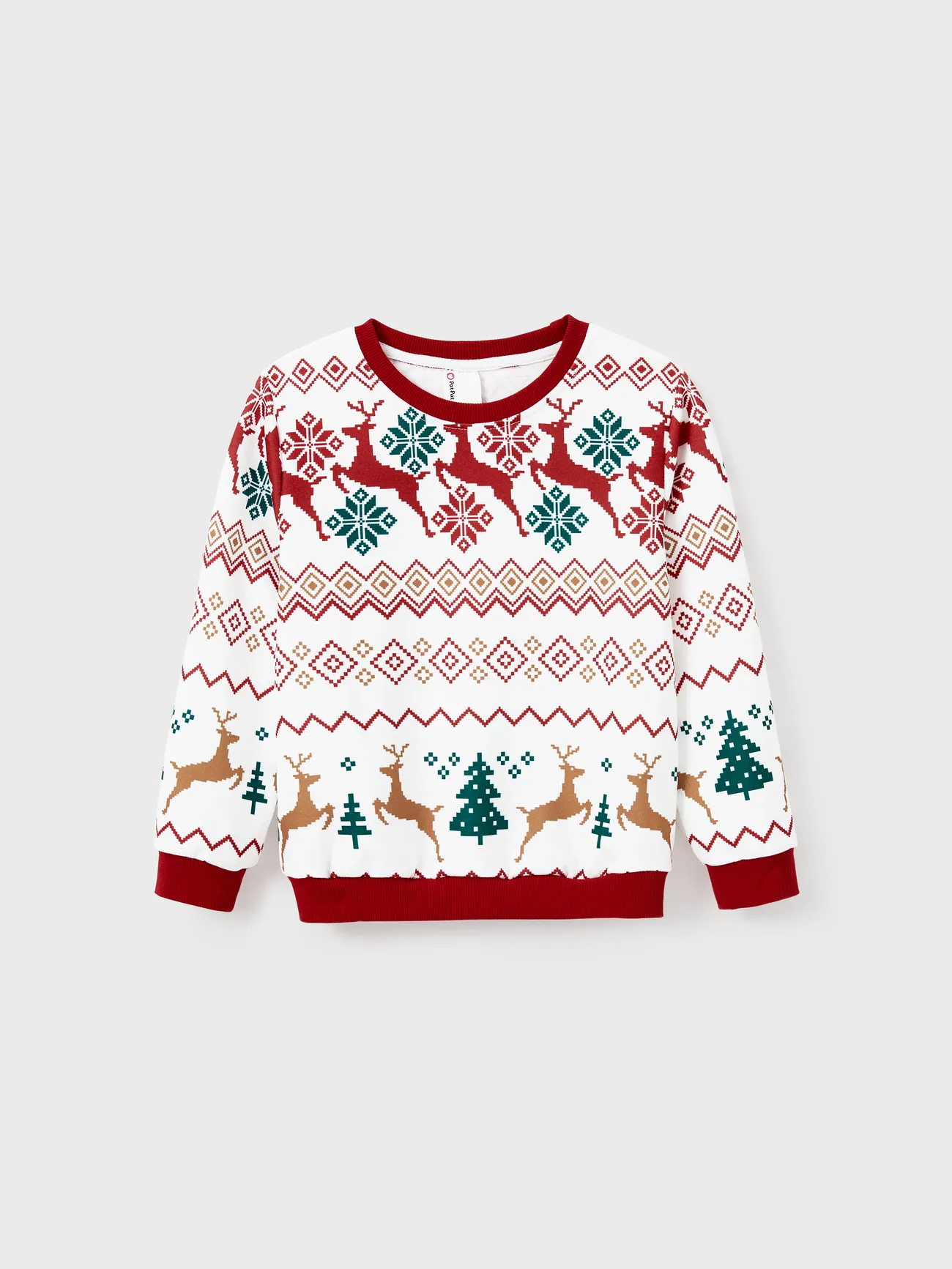 

Christmas Sweatshirt Allover Pattern Reindeer Outfits Matching for Family