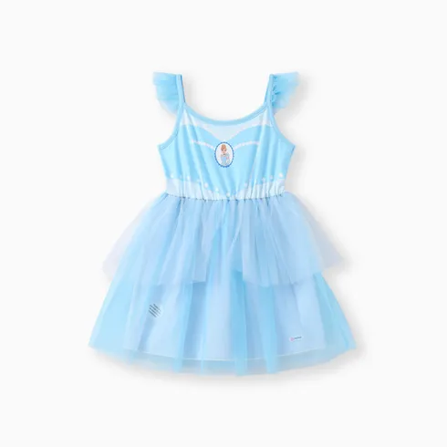 Go-Glow Disney Princess Cindere Illuminating Dress with Light Up Layered Tulle Skirt Including Controller (Built-In Battery) Light Blue big image 5