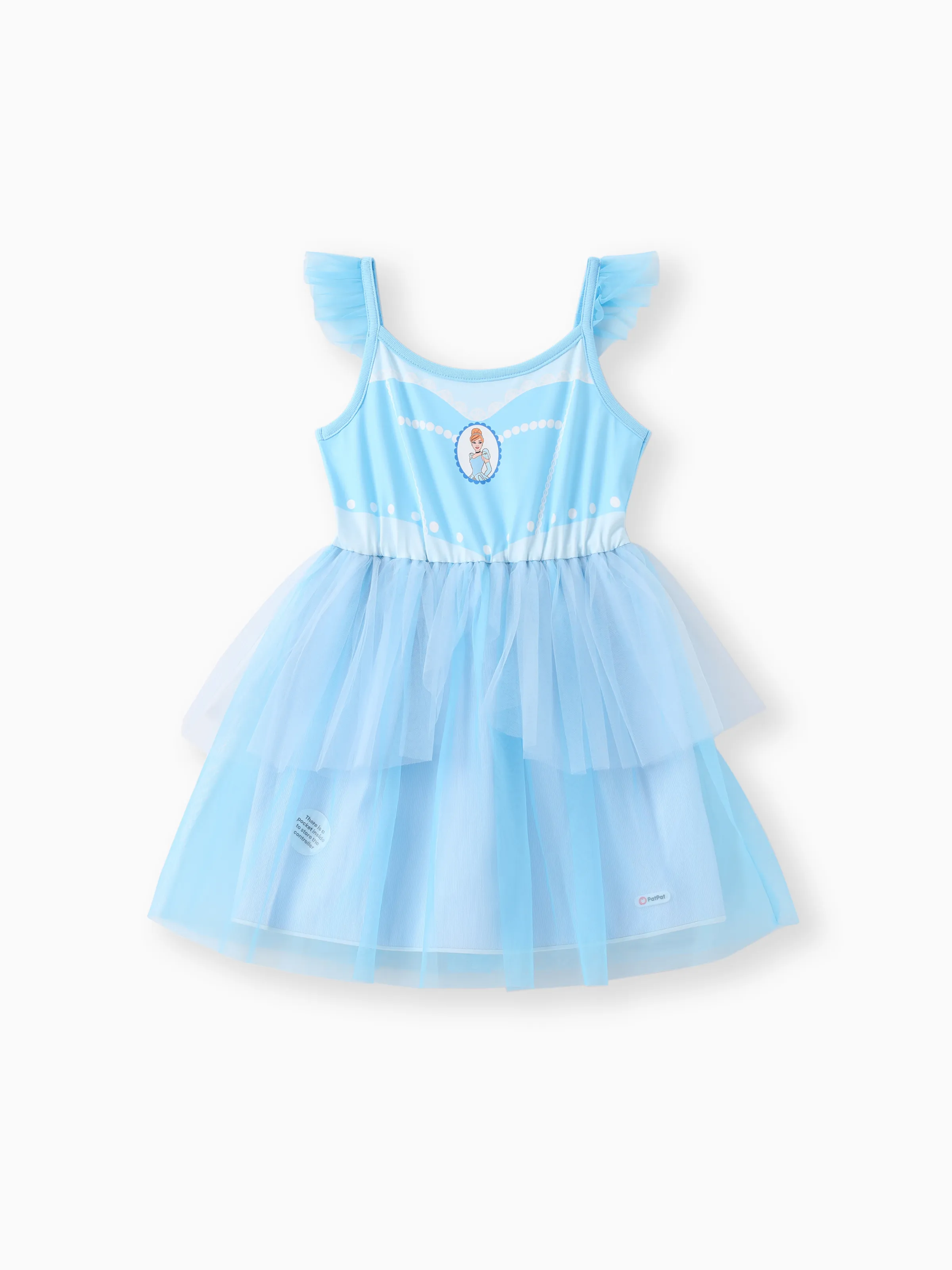 Go-Glow Disney Princess Cindere Illuminating Dress With Light Up Layered Tulle Skirt Including Controller (Built-In Battery)