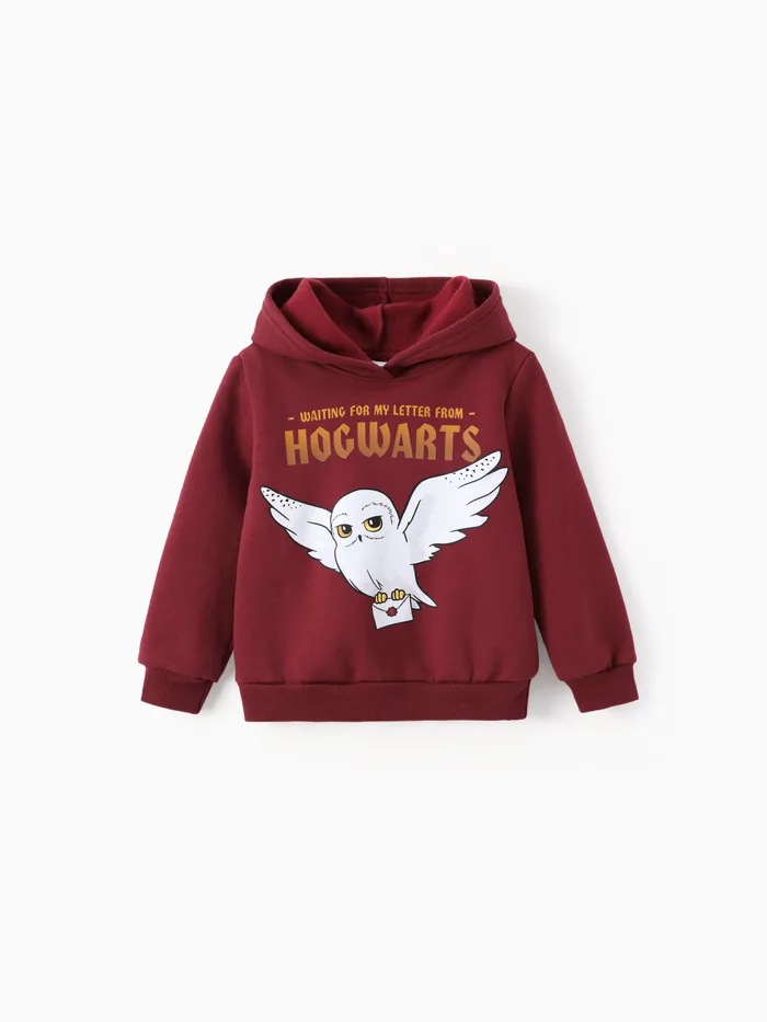 Harry Potter Kleinkind/Kind Mädchen 1 Stück Eule Muster Kapuze Langarm-Sweatshirt 
