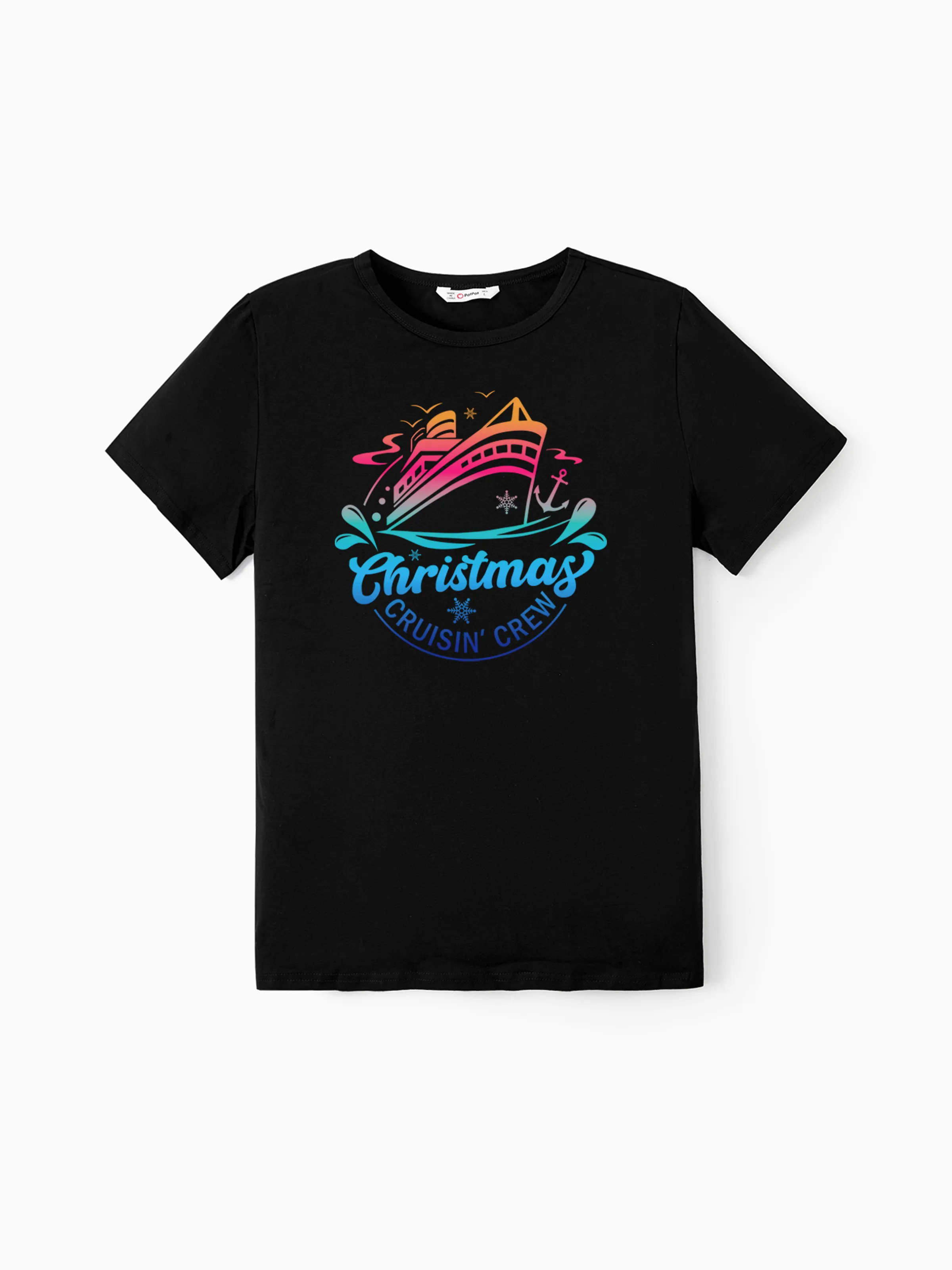 

Matching Christmas Outfits Xmas Cruisin' Crew Short Sleeves Graphic Tee