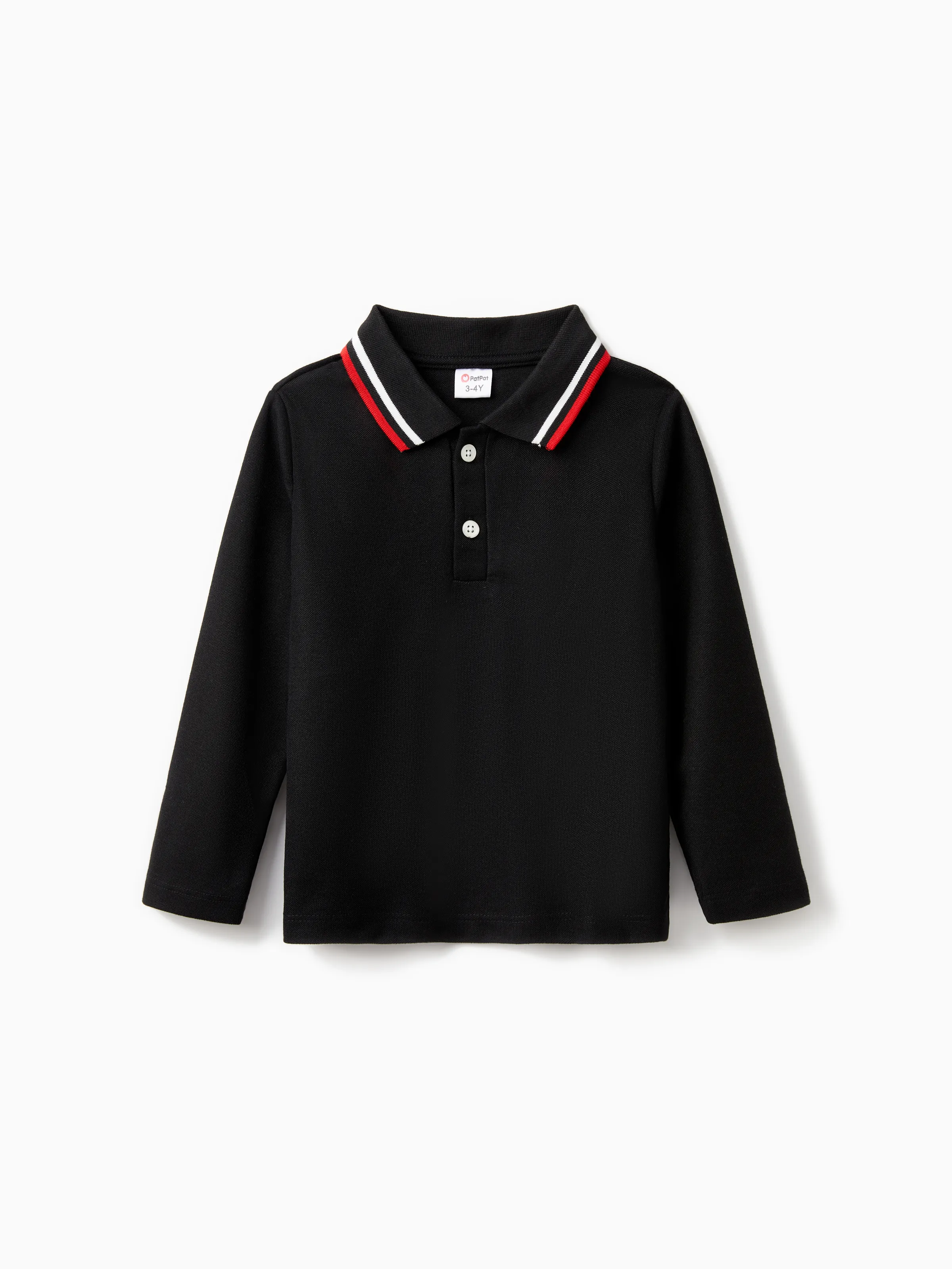 Toddler Boy Striped Long-sleeve Polo Tee