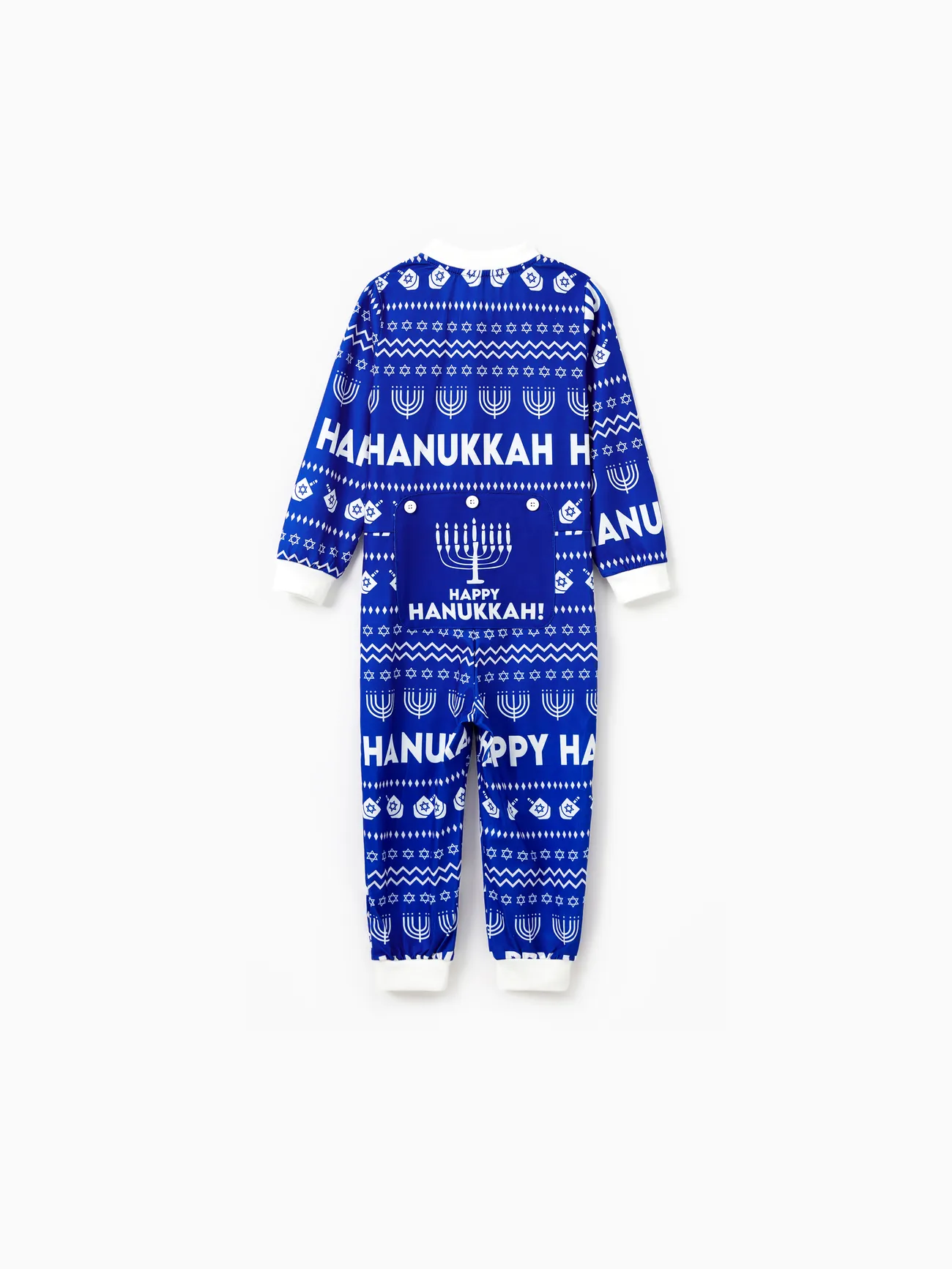 

Hanukkah Pajamas Blue Allover Pattern Onesies Matching Family Outfits