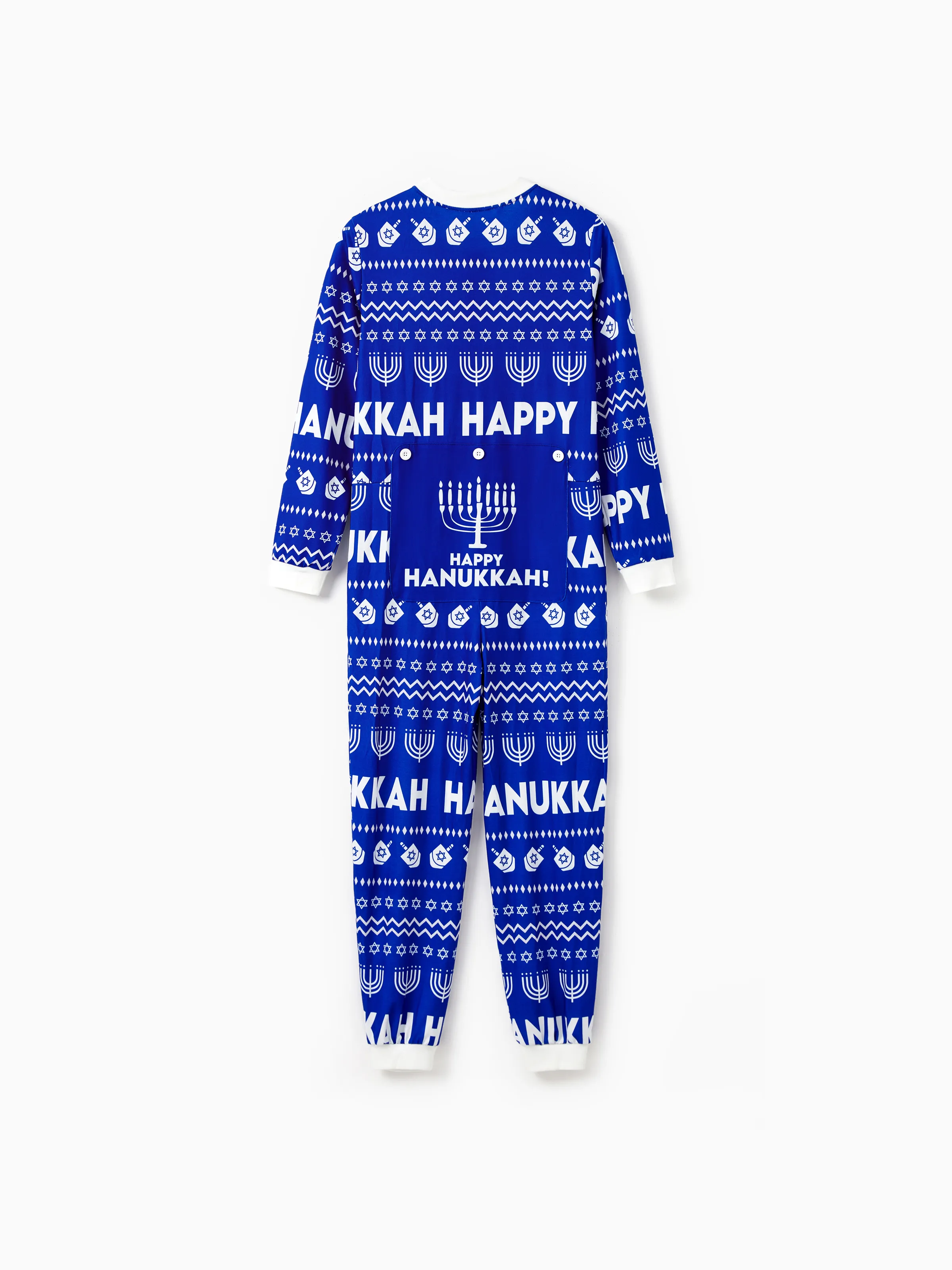 

Hanukkah Pajamas Blue Allover Pattern Onesies Matching Family Outfits